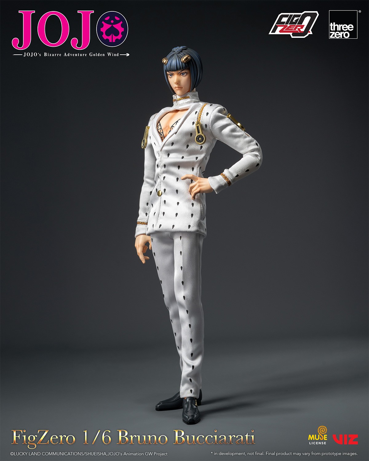 JoJo's Bizarre Adventure Bruno Bucciarati Action Figure  (Prototype Shown) View 5
