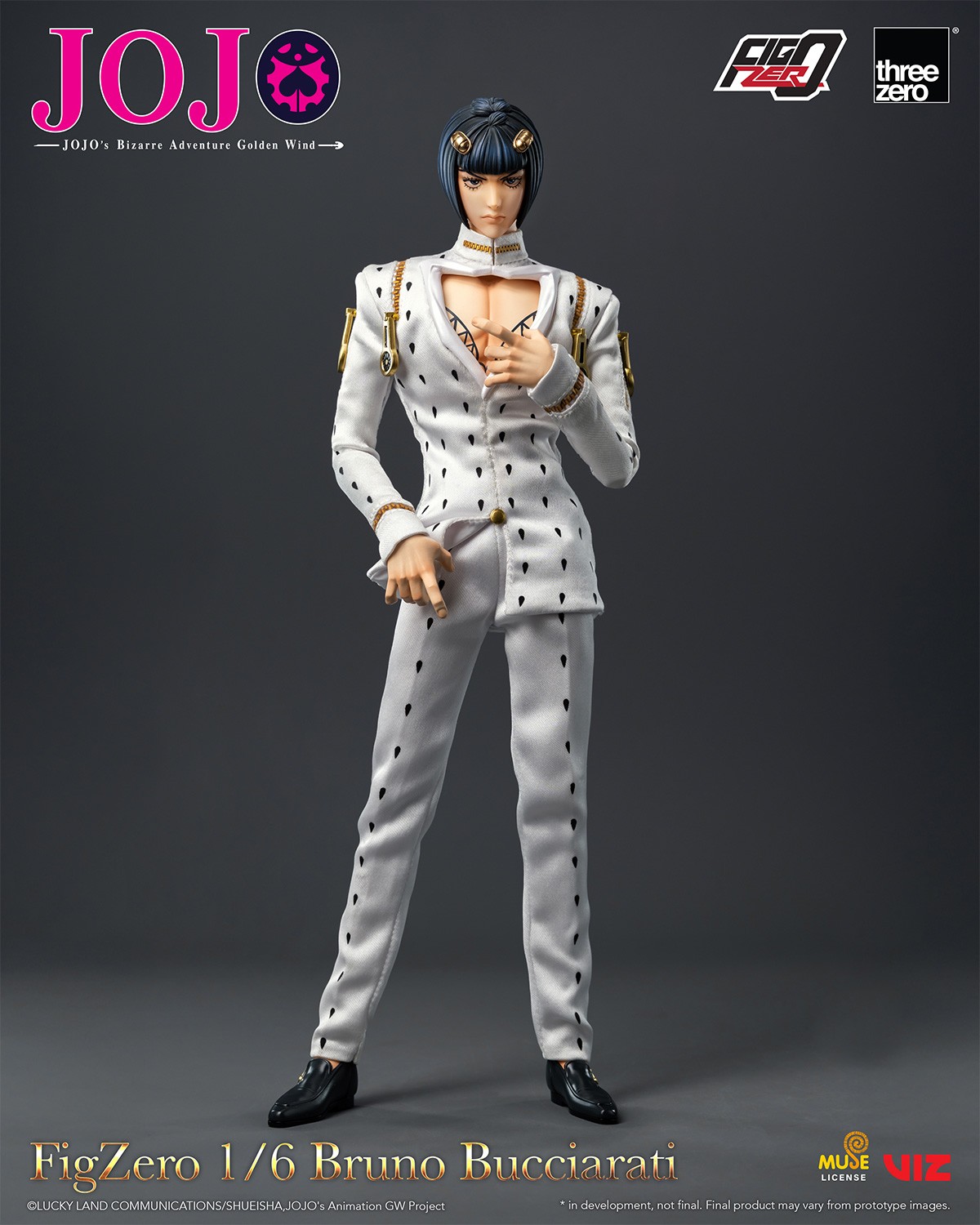 JoJo's Bizarre Adventure Bruno Bucciarati Action Figure  (Prototype Shown) View 6