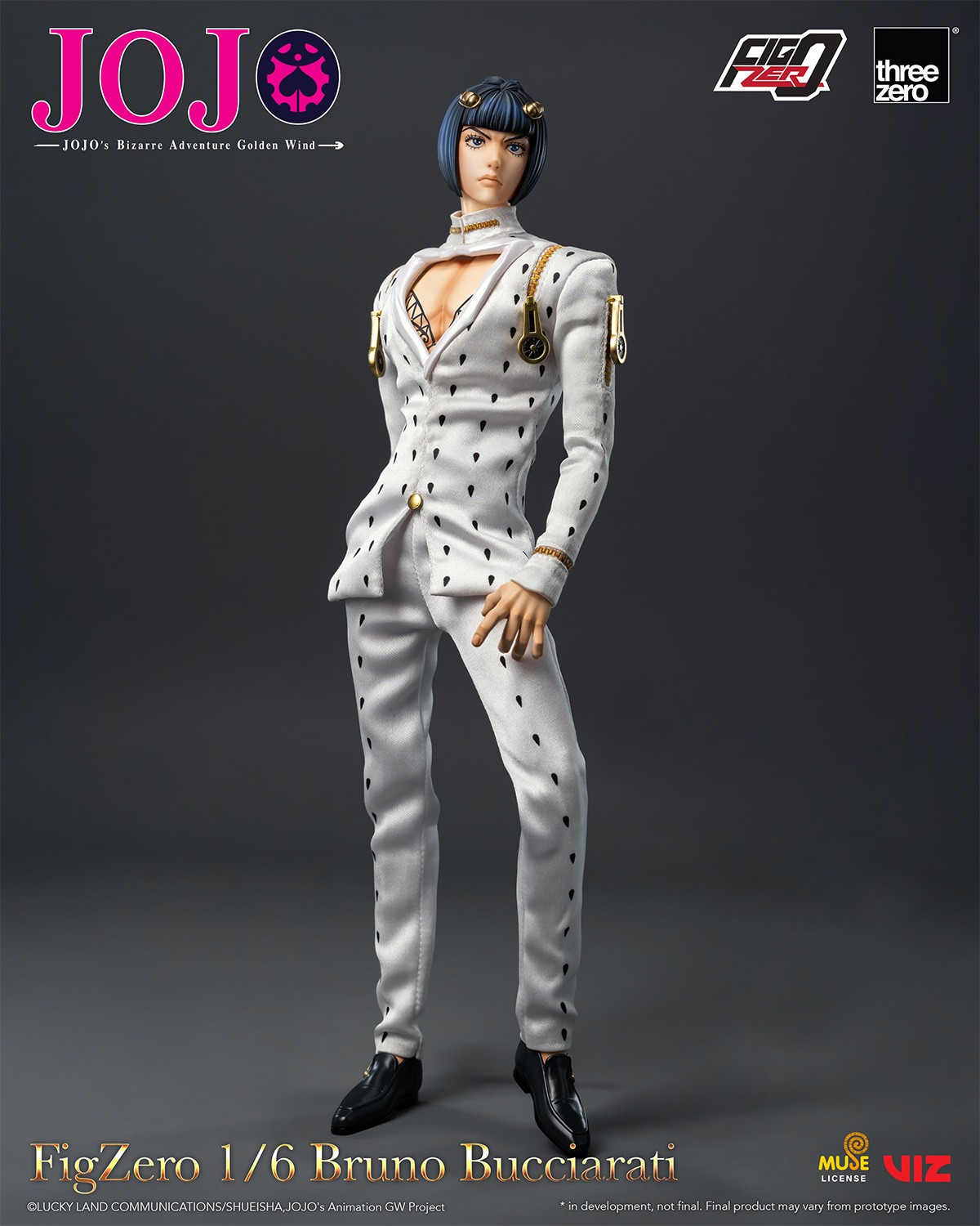 JoJo's Bizarre Adventure Bruno Bucciarati Action Figure  (Prototype Shown) View 8