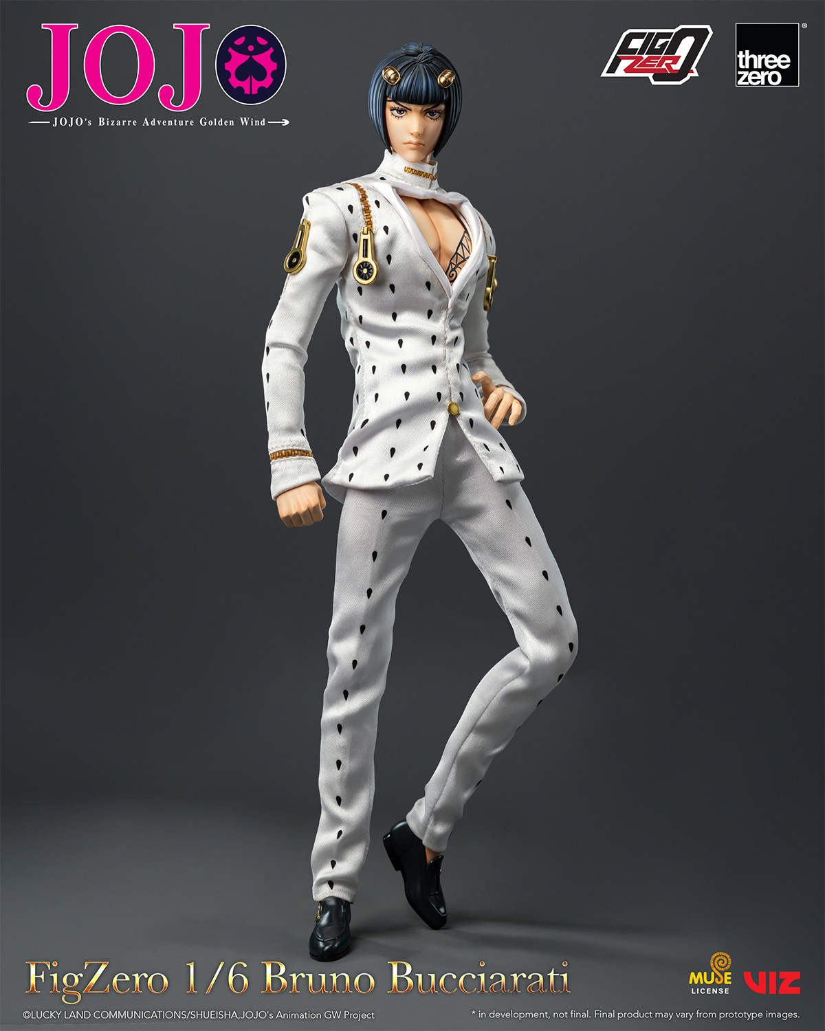 JoJo's Bizarre Adventure Bruno Bucciarati Action Figure  (Prototype Shown) View 9