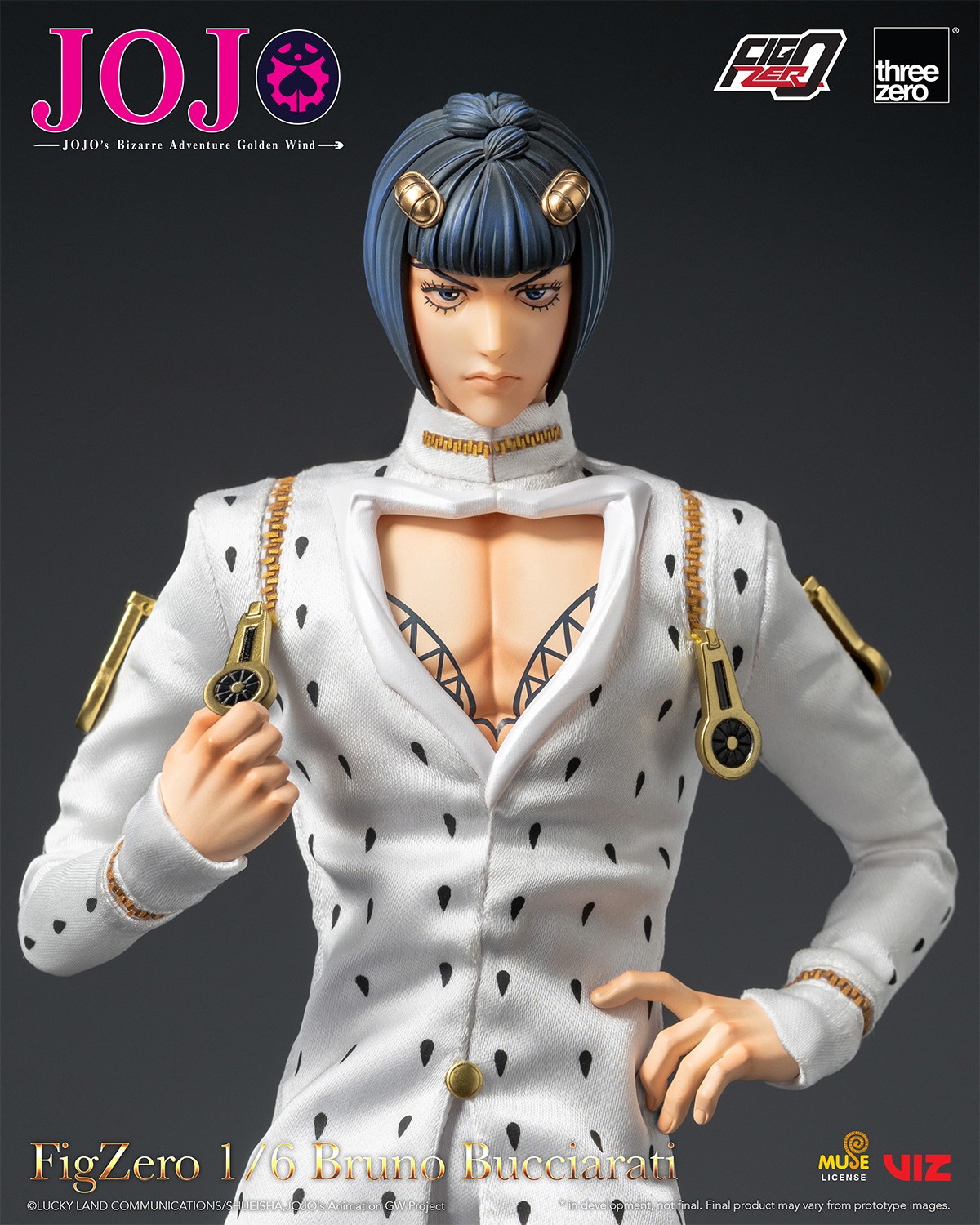 JoJo's Bizarre Adventure Bruno Bucciarati Action Figure  (Prototype Shown) View 10