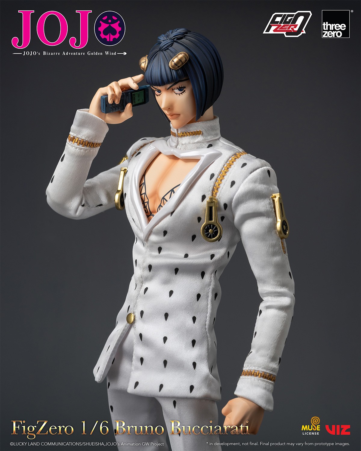 JoJo's Bizarre Adventure Bruno Bucciarati Action Figure  (Prototype Shown) View 11