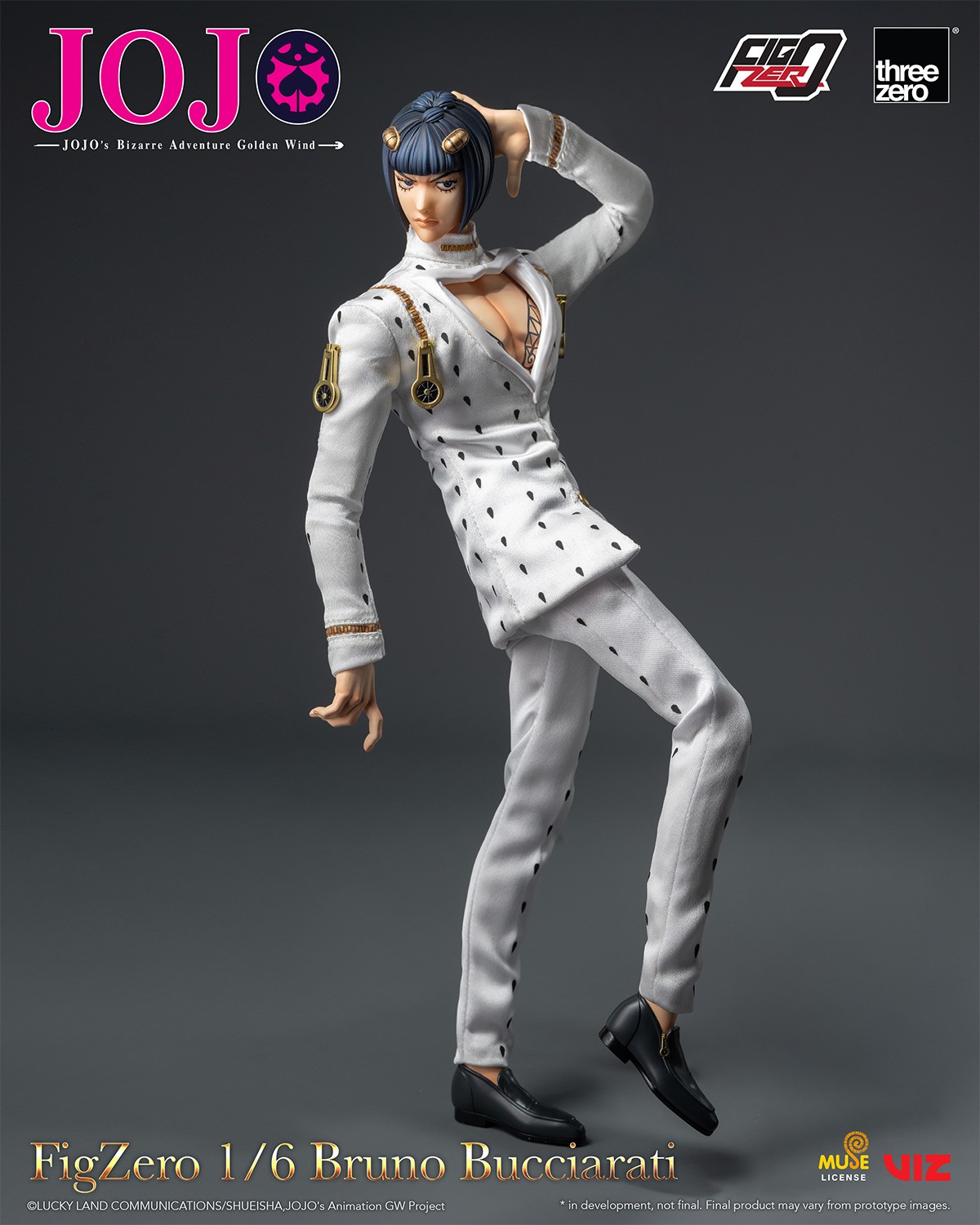 JoJo's Bizarre Adventure Bruno Bucciarati Action Figure  (Prototype Shown) View 12