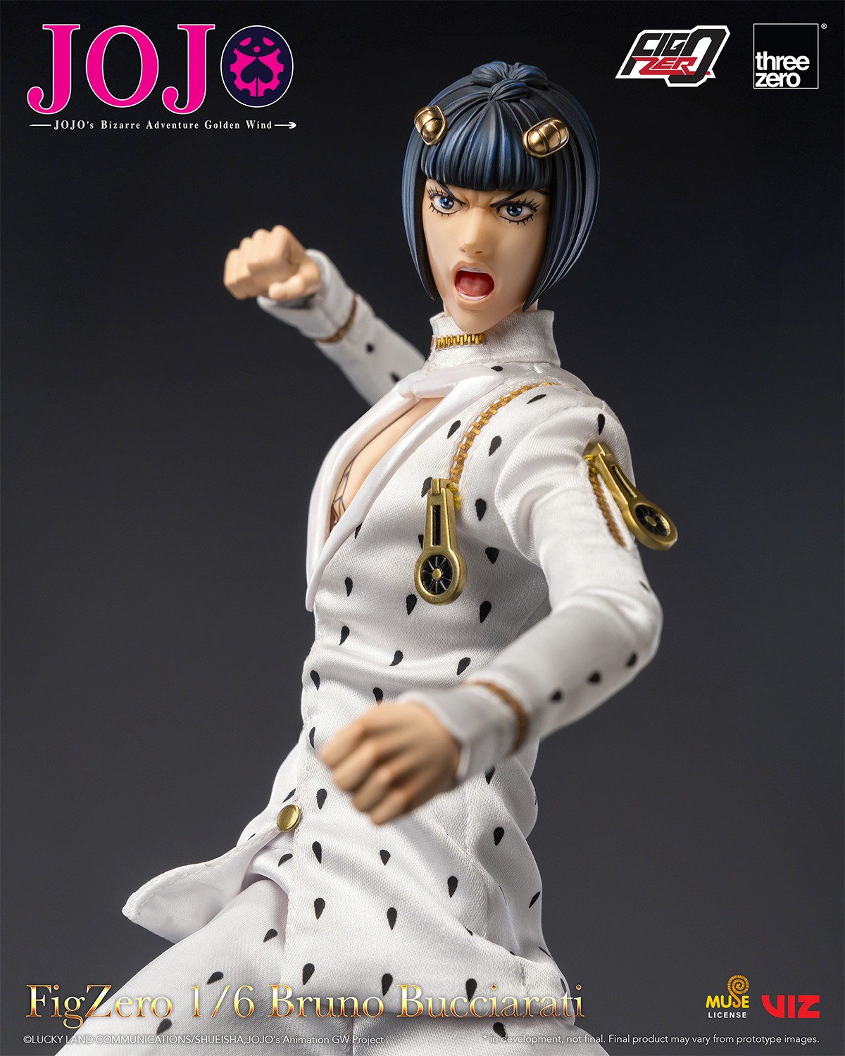 JoJo's Bizarre Adventure Bruno Bucciarati Action Figure  (Prototype Shown) View 15
