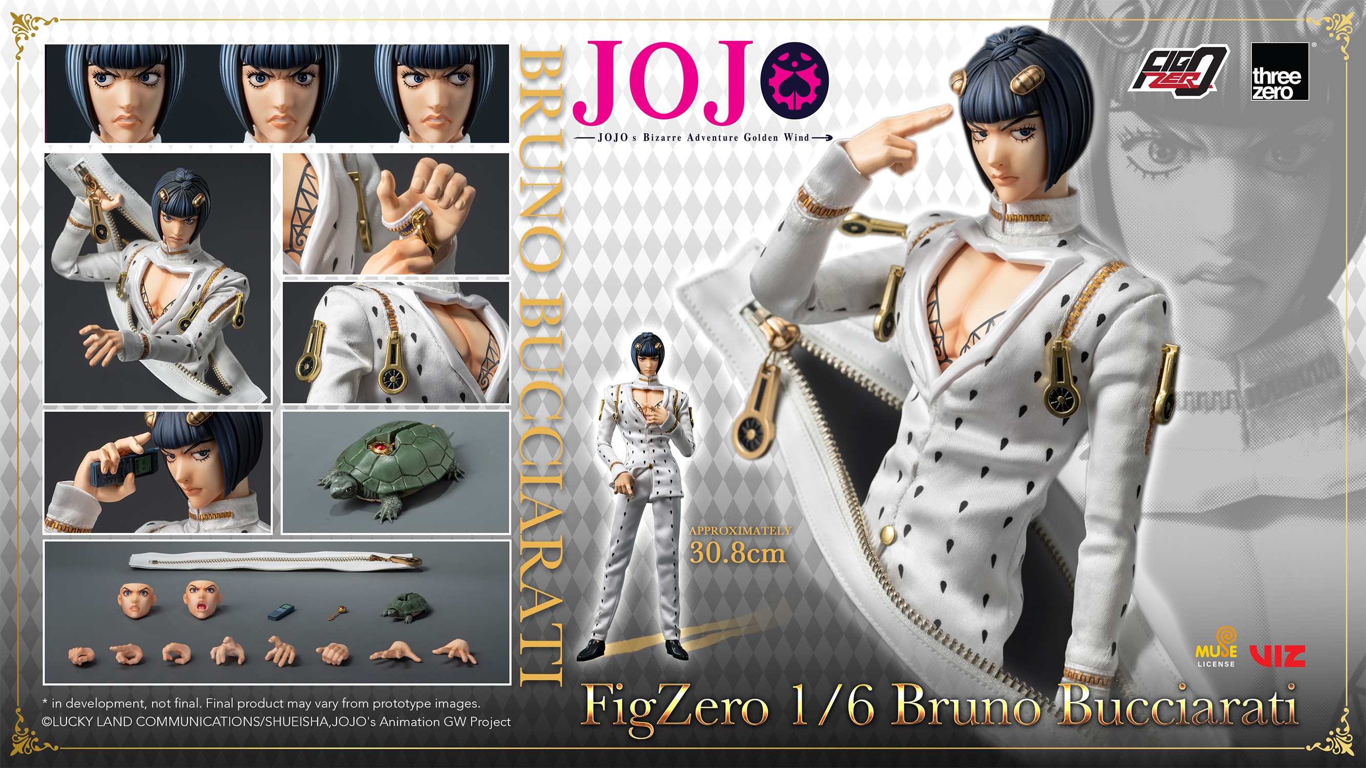 JoJo's Bizarre Adventure Bruno Bucciarati Action Figure  (Prototype Shown) View 17