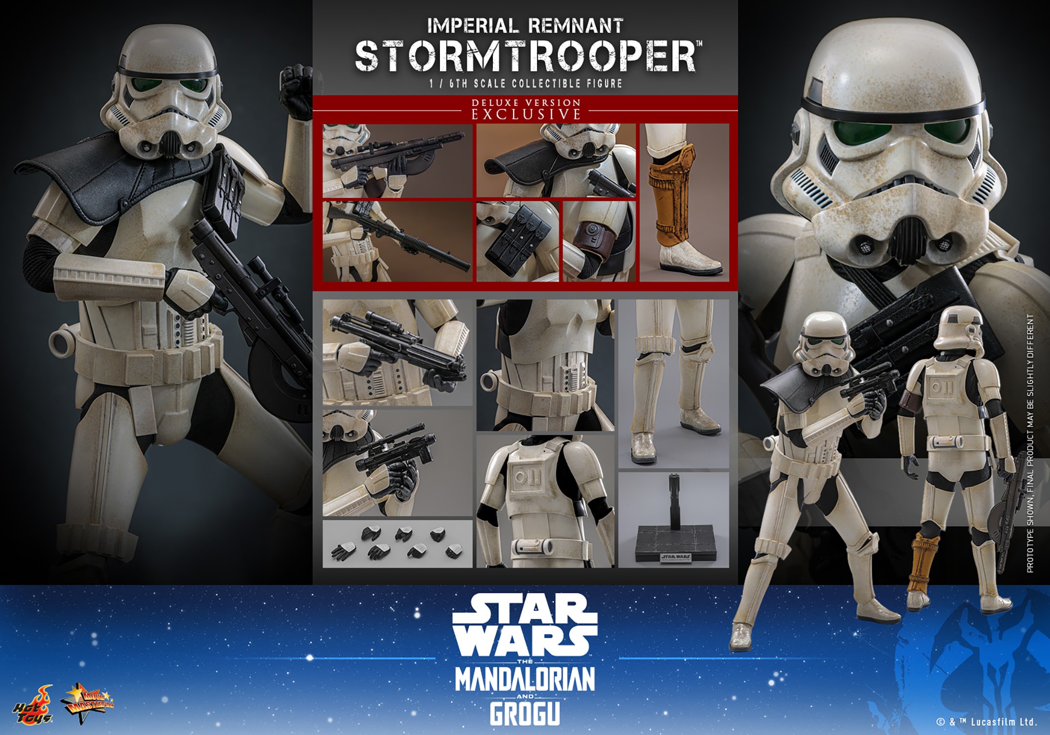 Star Wars Imperial Remnant Stormtrooper (Deluxe Version) Sixth Scale Figure  (Prototype Shown) View 21