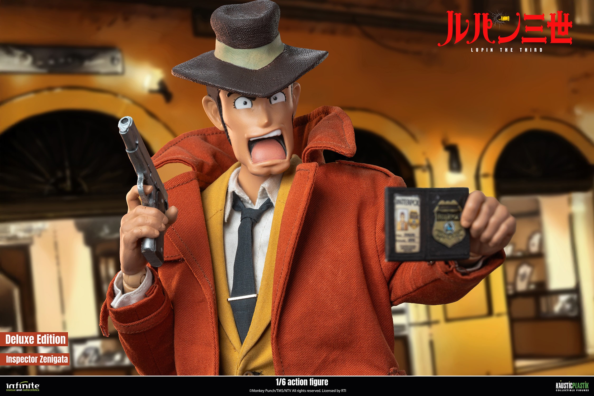 Lupin the Third Inspector Koichi Zenigata (Deluxe Edition) Sixth Scale Figure  (Prototype Shown) View 10