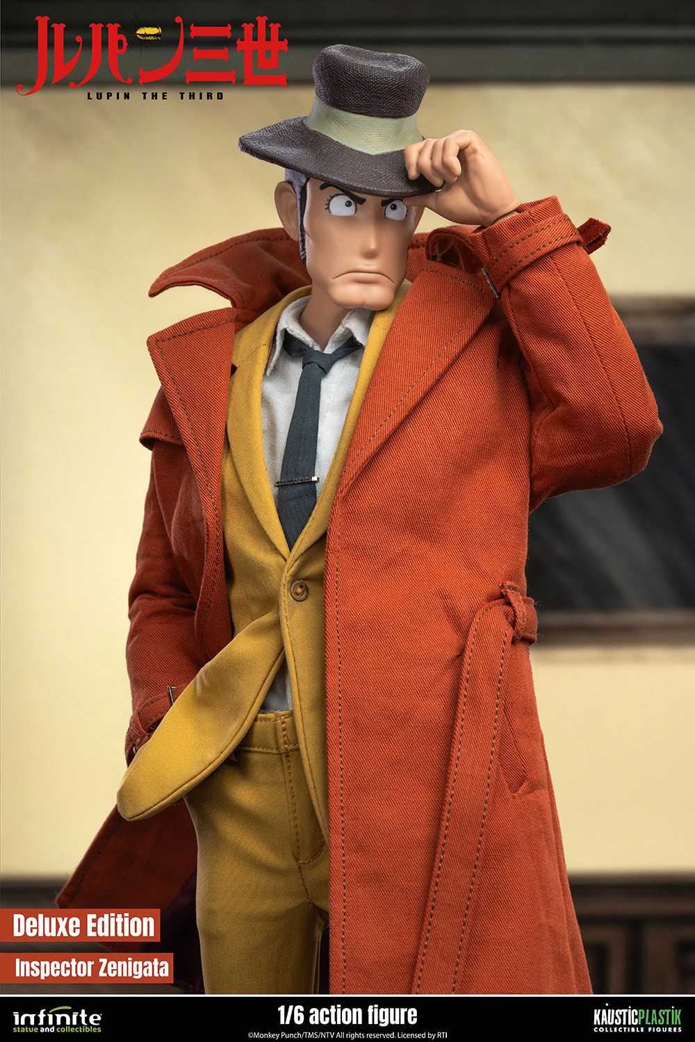 Lupin the Third Inspector Koichi Zenigata (Deluxe Edition) Sixth Scale Figure  (Prototype Shown) View 12