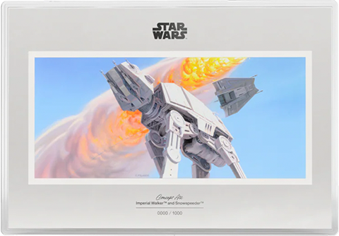 Star Wars Imperial Walker™ and Snowspeeder™ Silver Collectible  (Prototype Shown) View 7