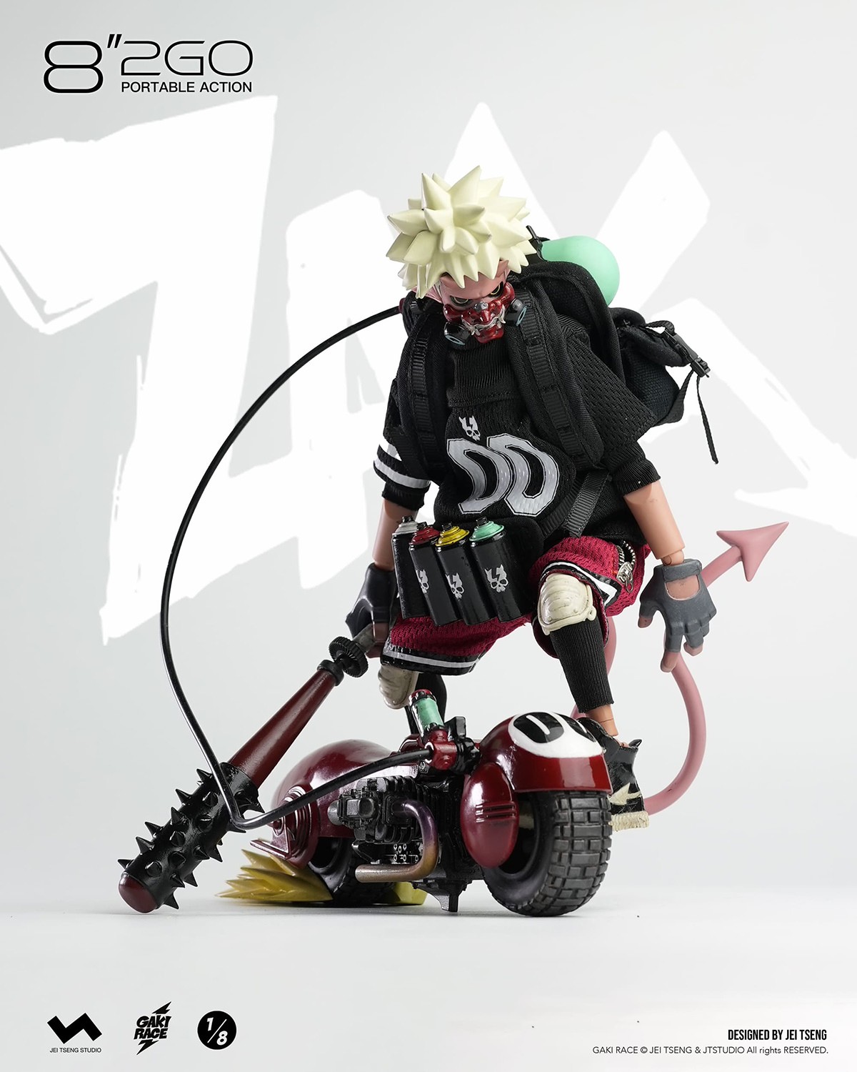GAKi RACE Zaiki (Deluxe Version) Action Figure  (Prototype Shown) View 8