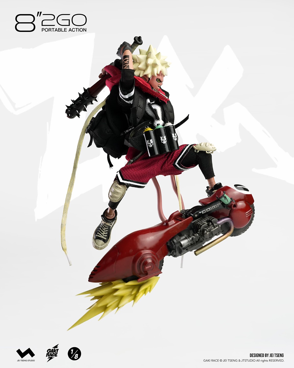 GAKi RACE Zaiki (Deluxe Version) Action Figure  (Prototype Shown) View 9
