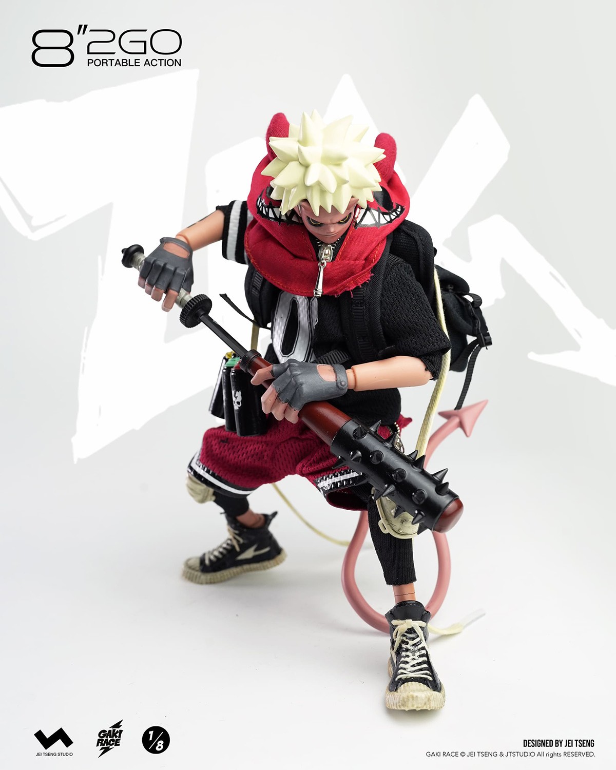 GAKi RACE Zaiki (Deluxe Version) Action Figure  (Prototype Shown) View 10