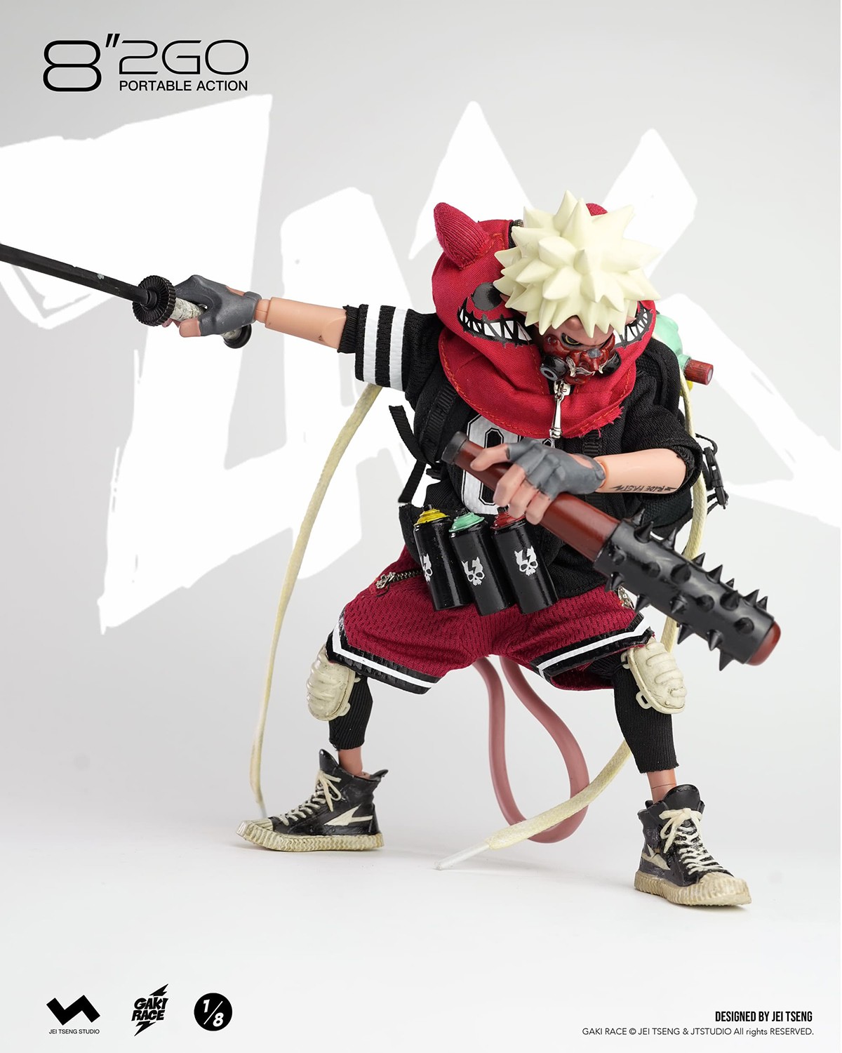 GAKi RACE Zaiki (Deluxe Version) Action Figure  (Prototype Shown) View 11