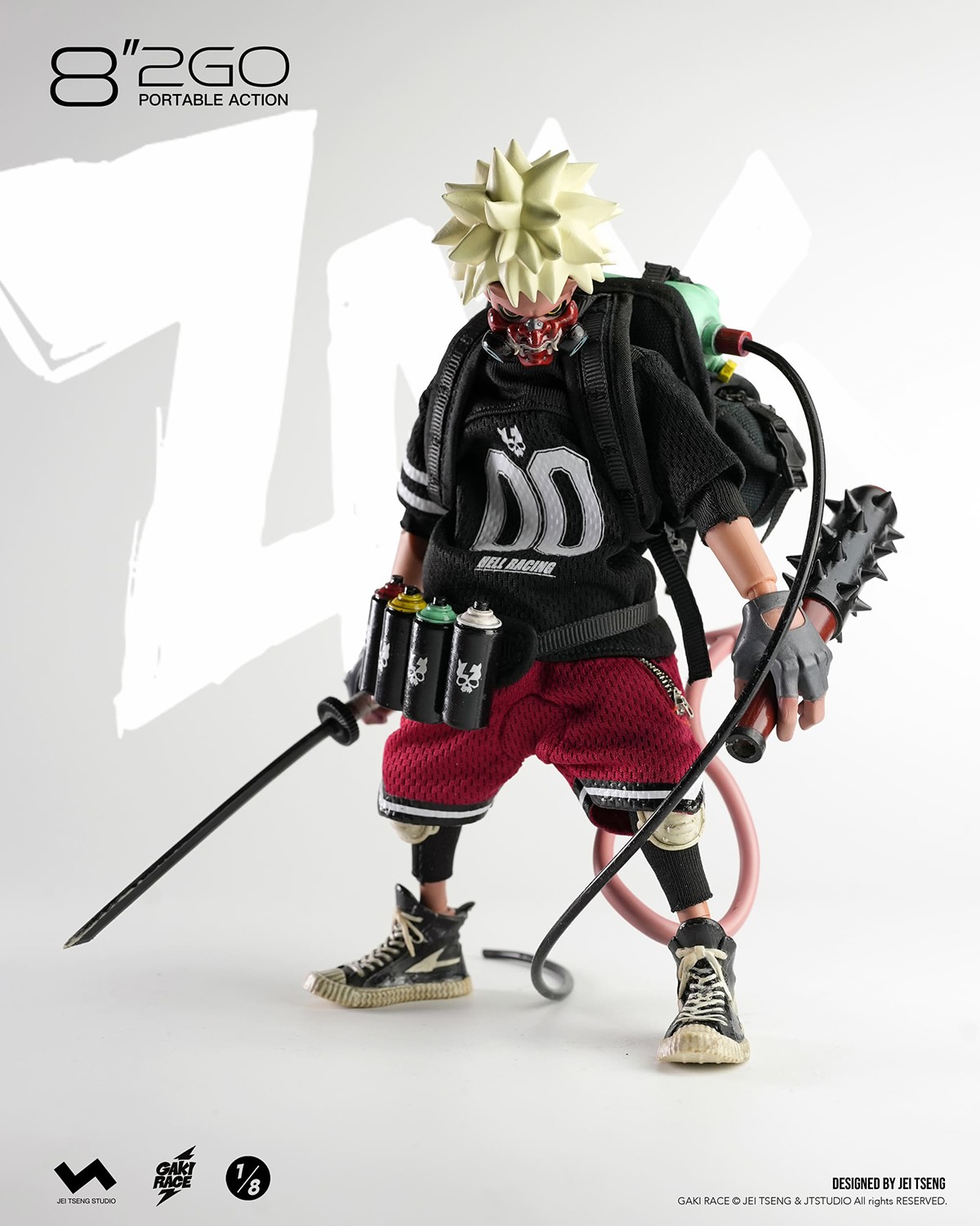 GAKi RACE Zaiki (Deluxe Version) Action Figure  (Prototype Shown) View 14
