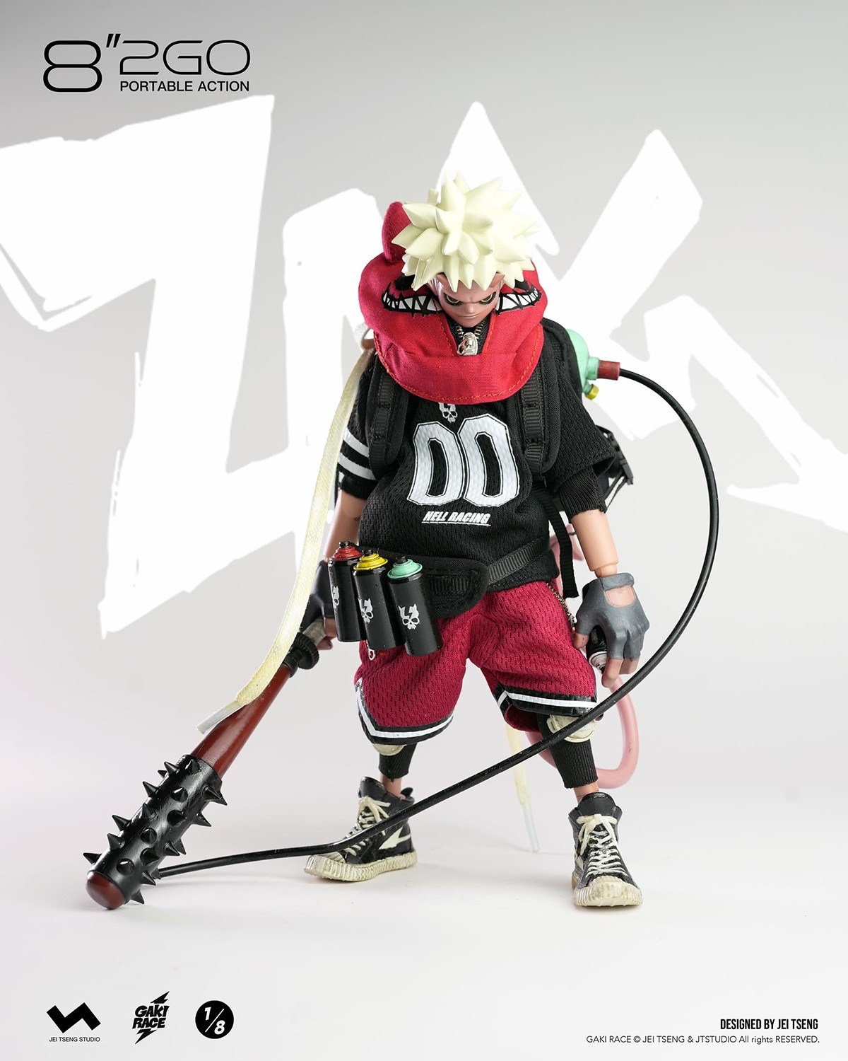 GAKi RACE Zaiki (Deluxe Version) Action Figure  (Prototype Shown) View 15