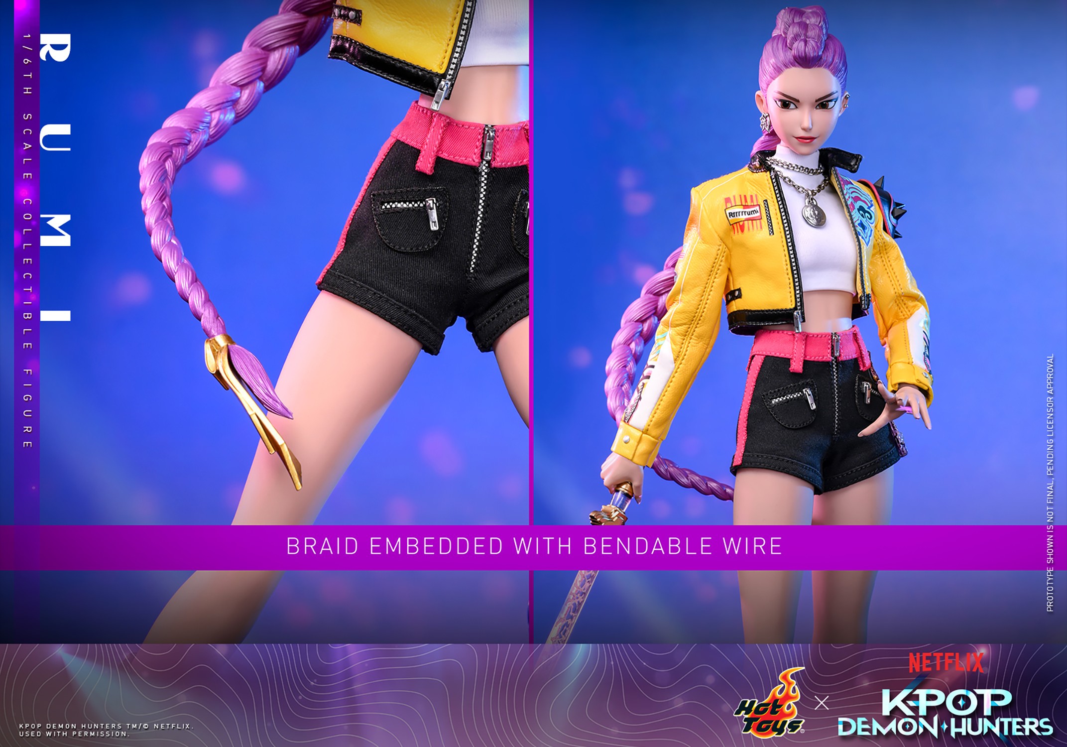 KPop Demon Hunters Rumi Sixth Scale Figure  (Prototype Shown) View 12