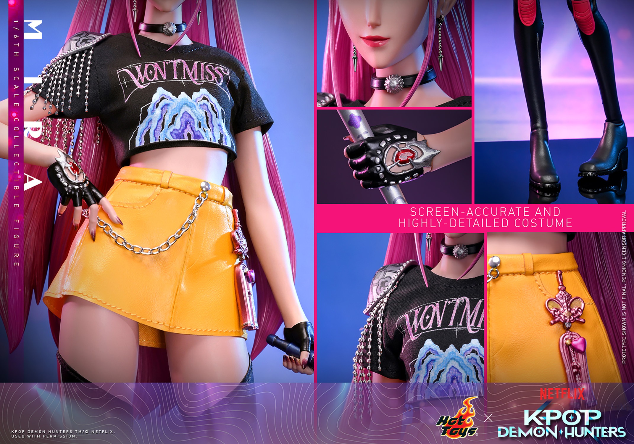 KPop Demon Hunters Mira Sixth Scale Figure  (Prototype Shown) View 14