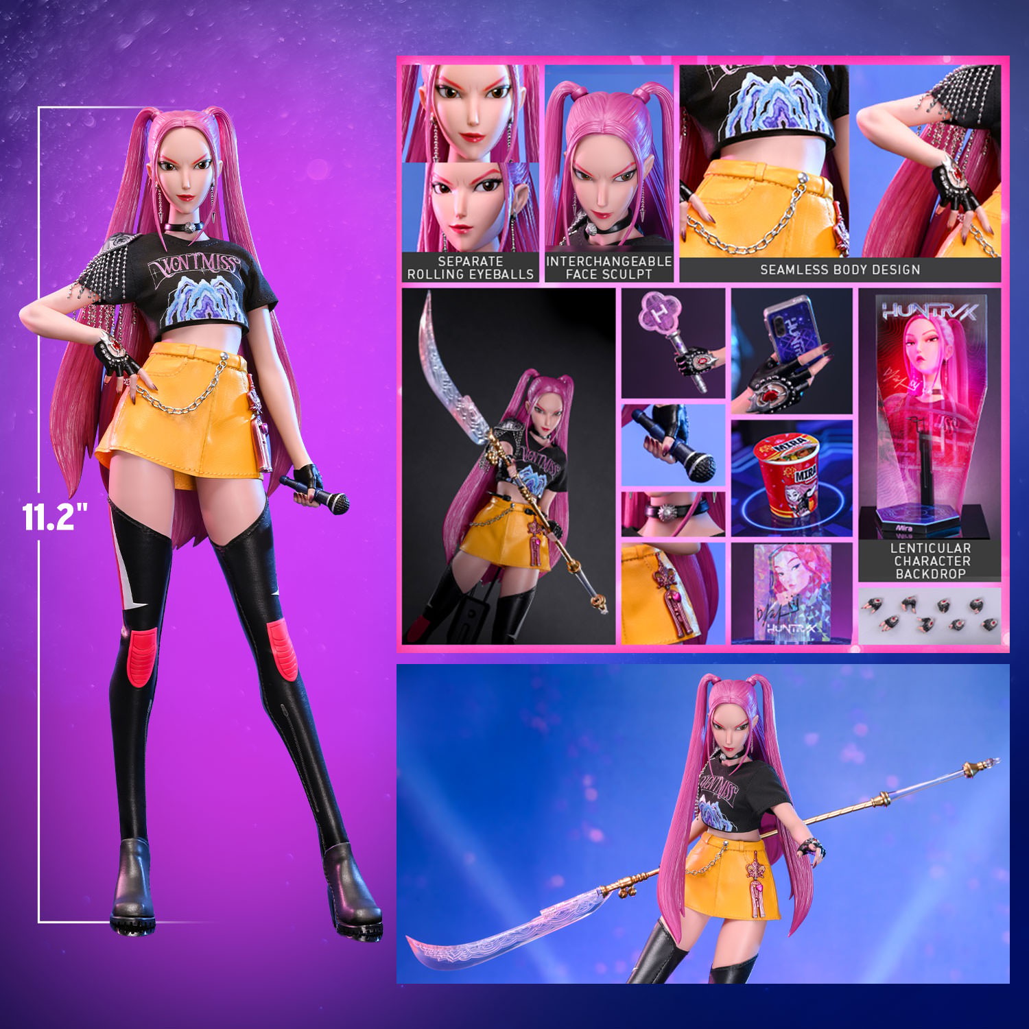 KPop Demon Hunters Mira Sixth Scale Figure  (Prototype Shown) View 2