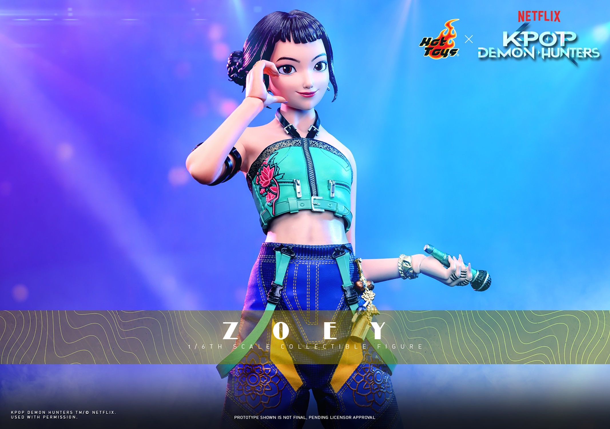 KPop Demon Hunters Zoey Sixth Scale Figure  (Prototype Shown) View 1