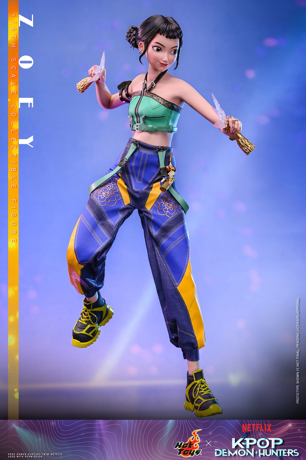 KPop Demon Hunters Zoey Sixth Scale Figure  (Prototype Shown) View 3