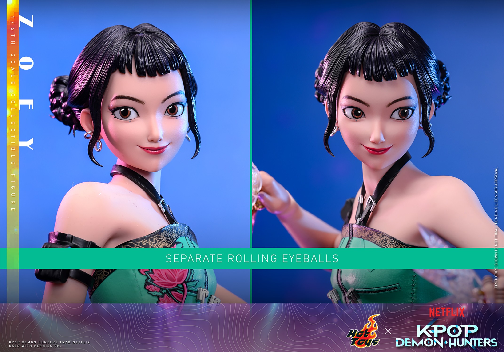 KPop Demon Hunters Zoey Sixth Scale Figure  (Prototype Shown) View 12