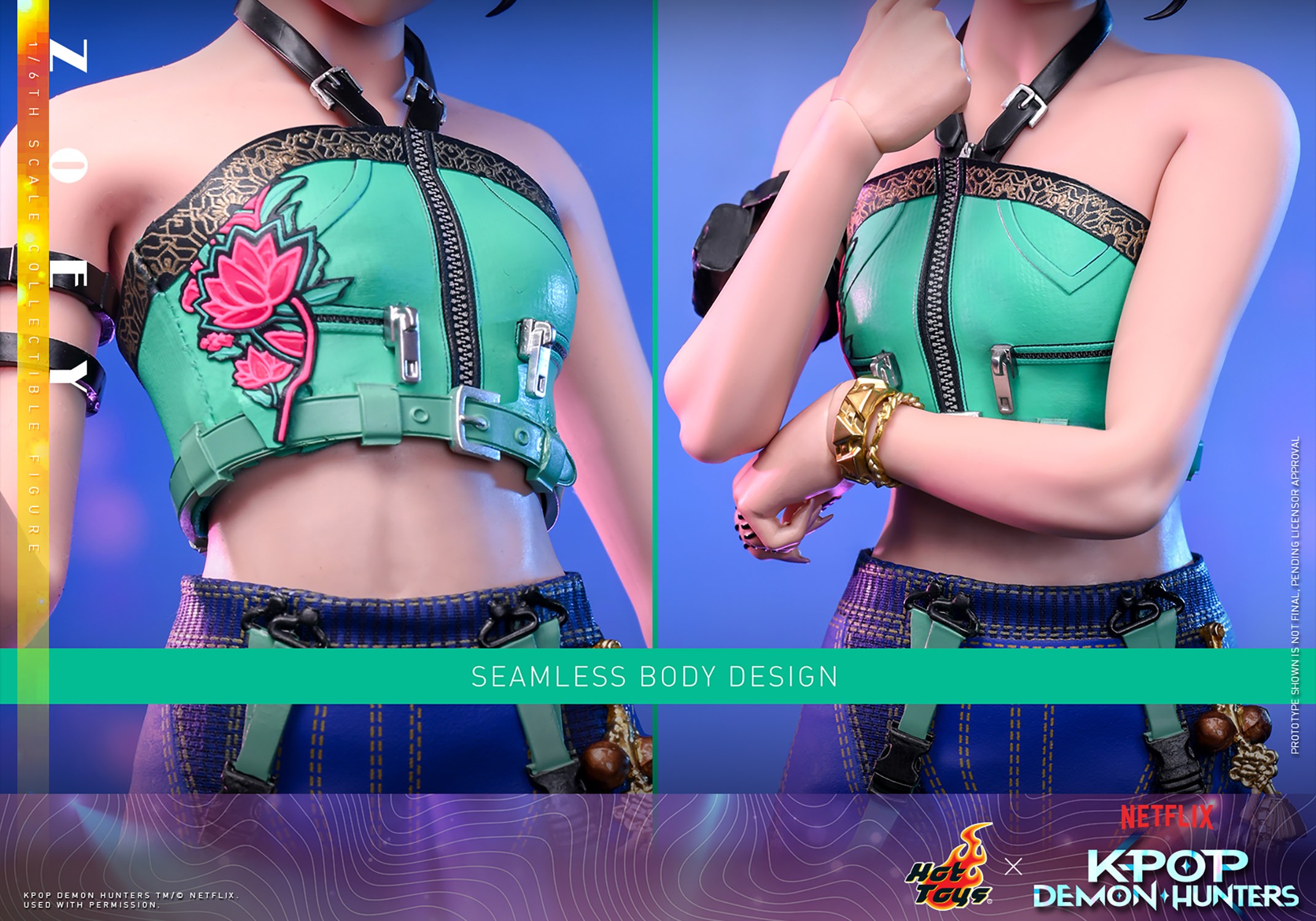 KPop Demon Hunters Zoey Sixth Scale Figure  (Prototype Shown) View 13