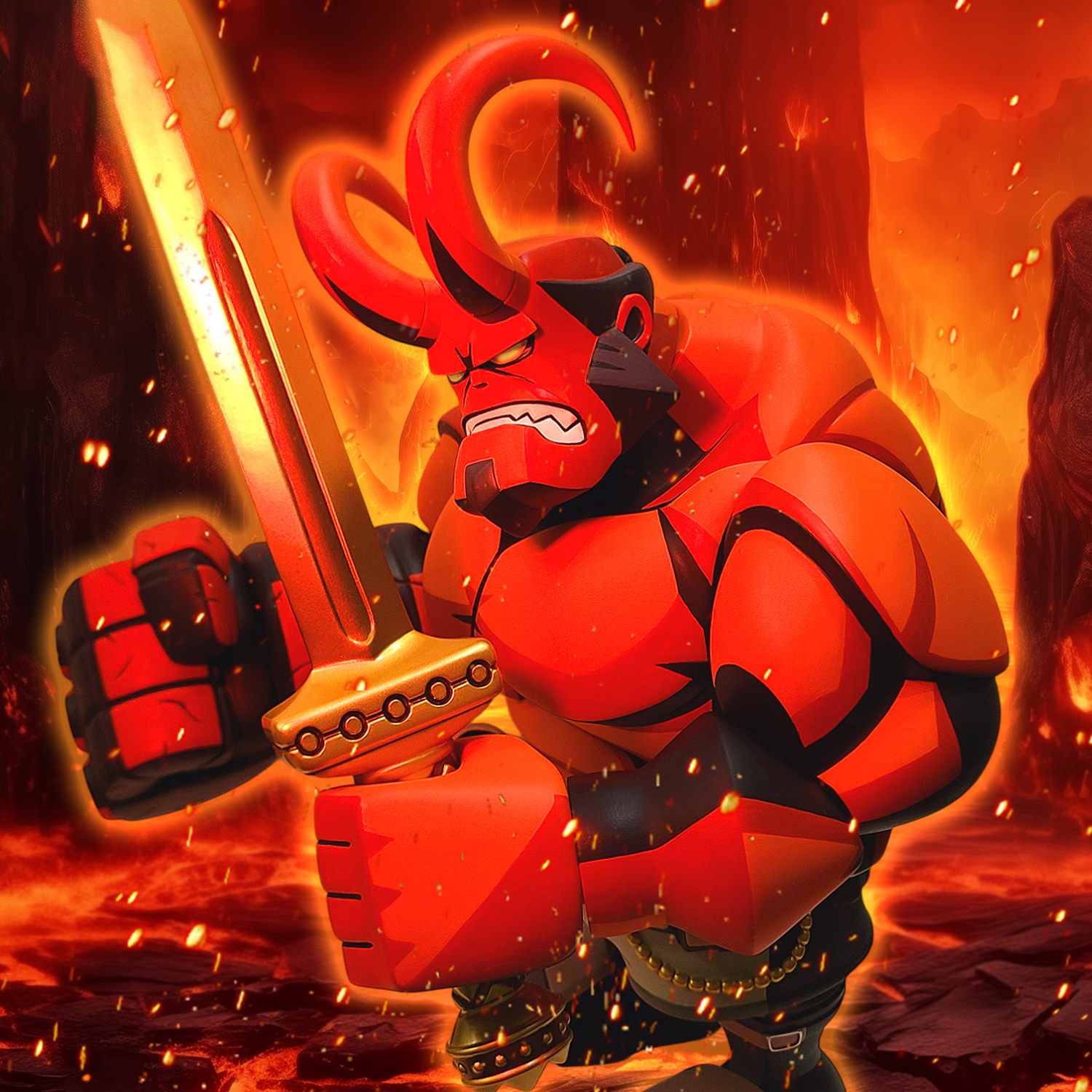 Hellboy Hellboy Vinyl Collectible  (Prototype Shown) View 4