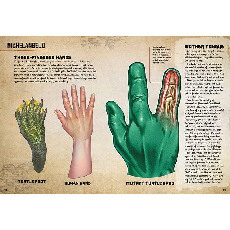 Teenage Mutant Ninja Turtles Teenage Mutant Ninja Turtles: Anatomy of a Mutant Book  (Prototype Shown) View 6