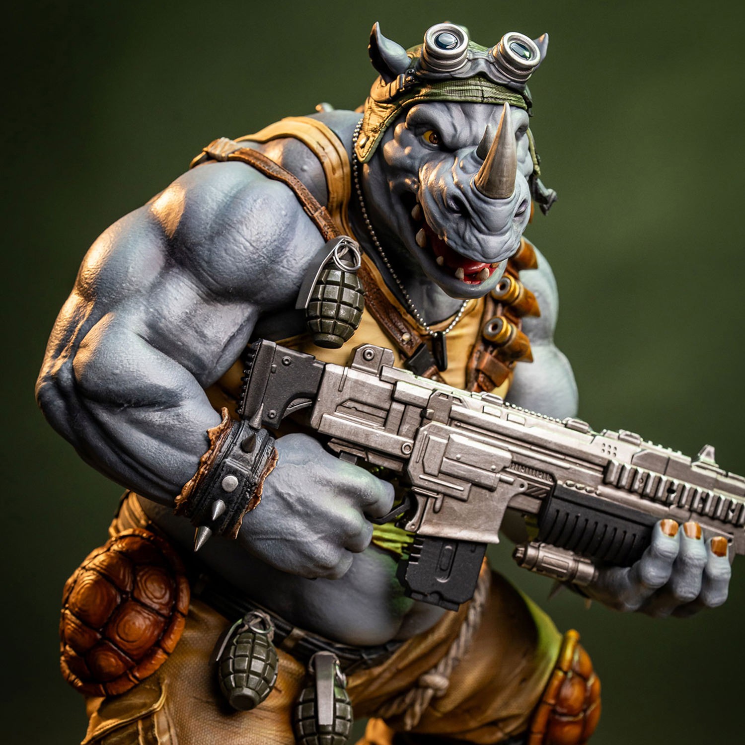 Teenage Mutant Ninja Turtles Rocksteady 1:3 Scale Statue  (Prototype Shown) View 5