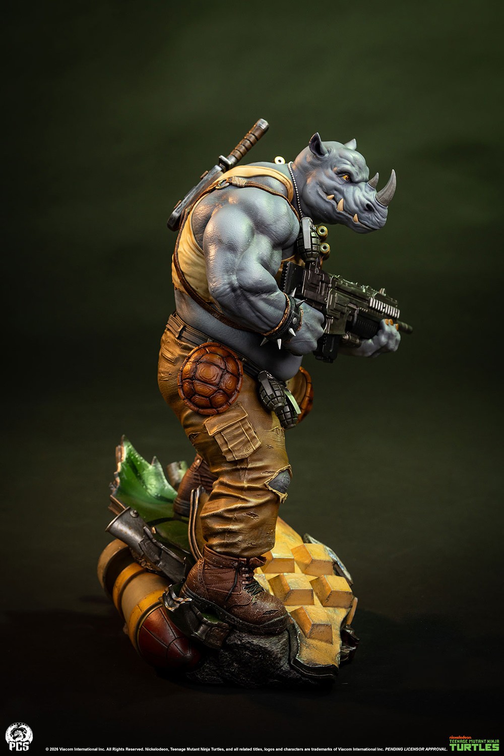 Teenage Mutant Ninja Turtles Rocksteady 1:3 Scale Statue  (Prototype Shown) View 10