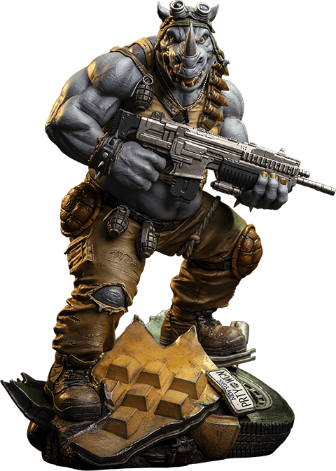 Teenage Mutant Ninja Turtles Rocksteady 1:3 Scale Statue  (Prototype Shown) View 15