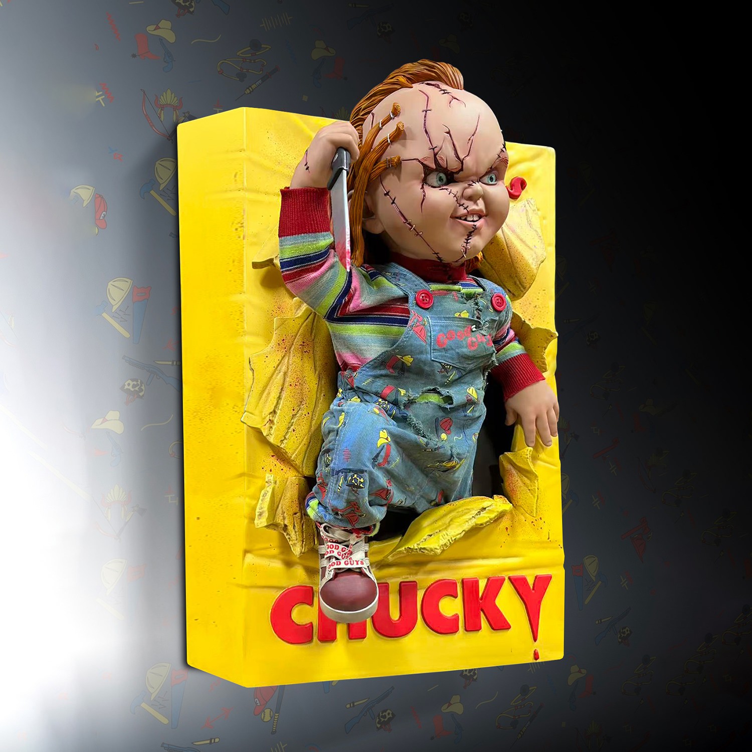 Child's Play Chucky Life-Size Wall Sculpture Wall Decor  (Prototype Shown) View 4