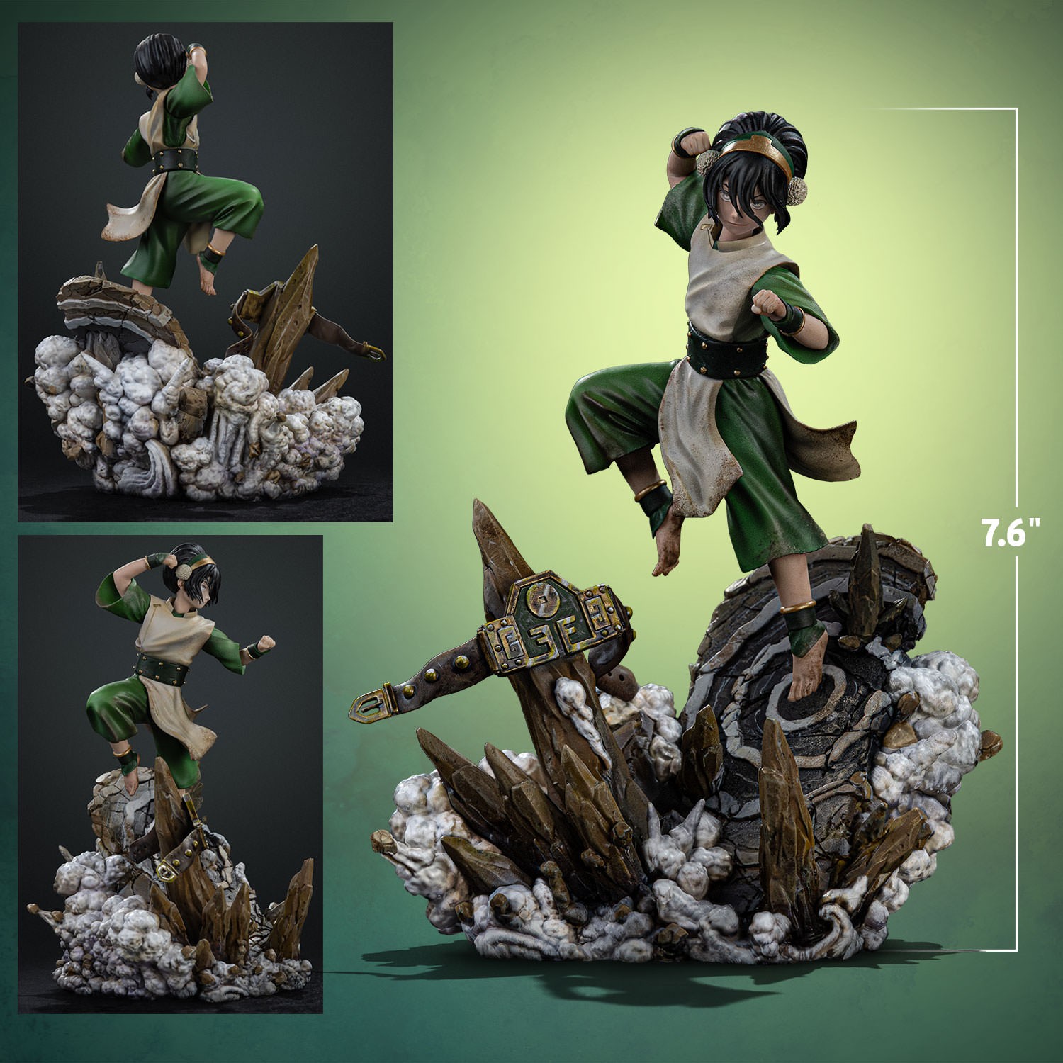 Avatar: The Last Airbender Toph Beifong 1:10 Scale Statue  (Prototype Shown) View 2