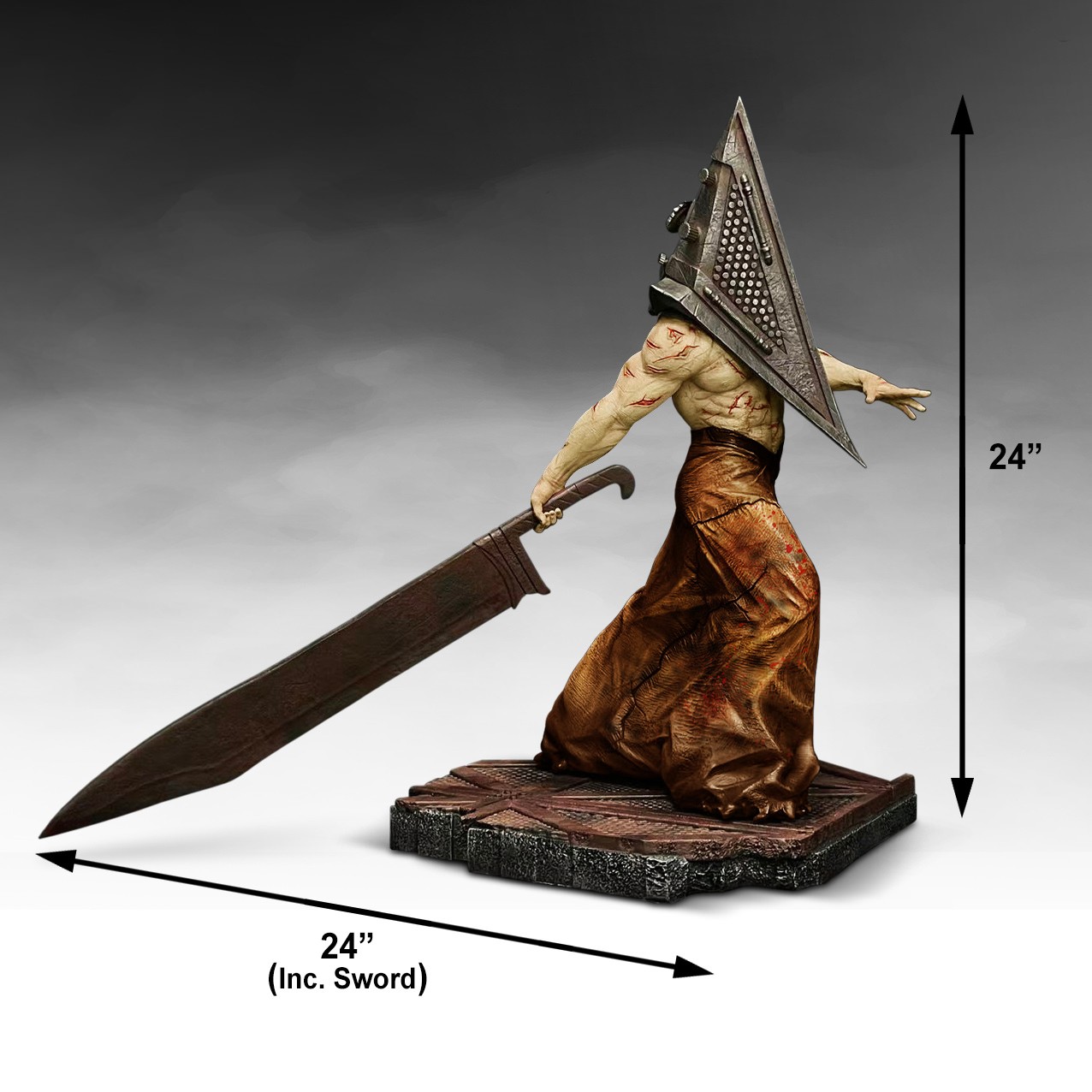 Silent Hill Pyramid Head Statues  (Prototype Shown) View 2