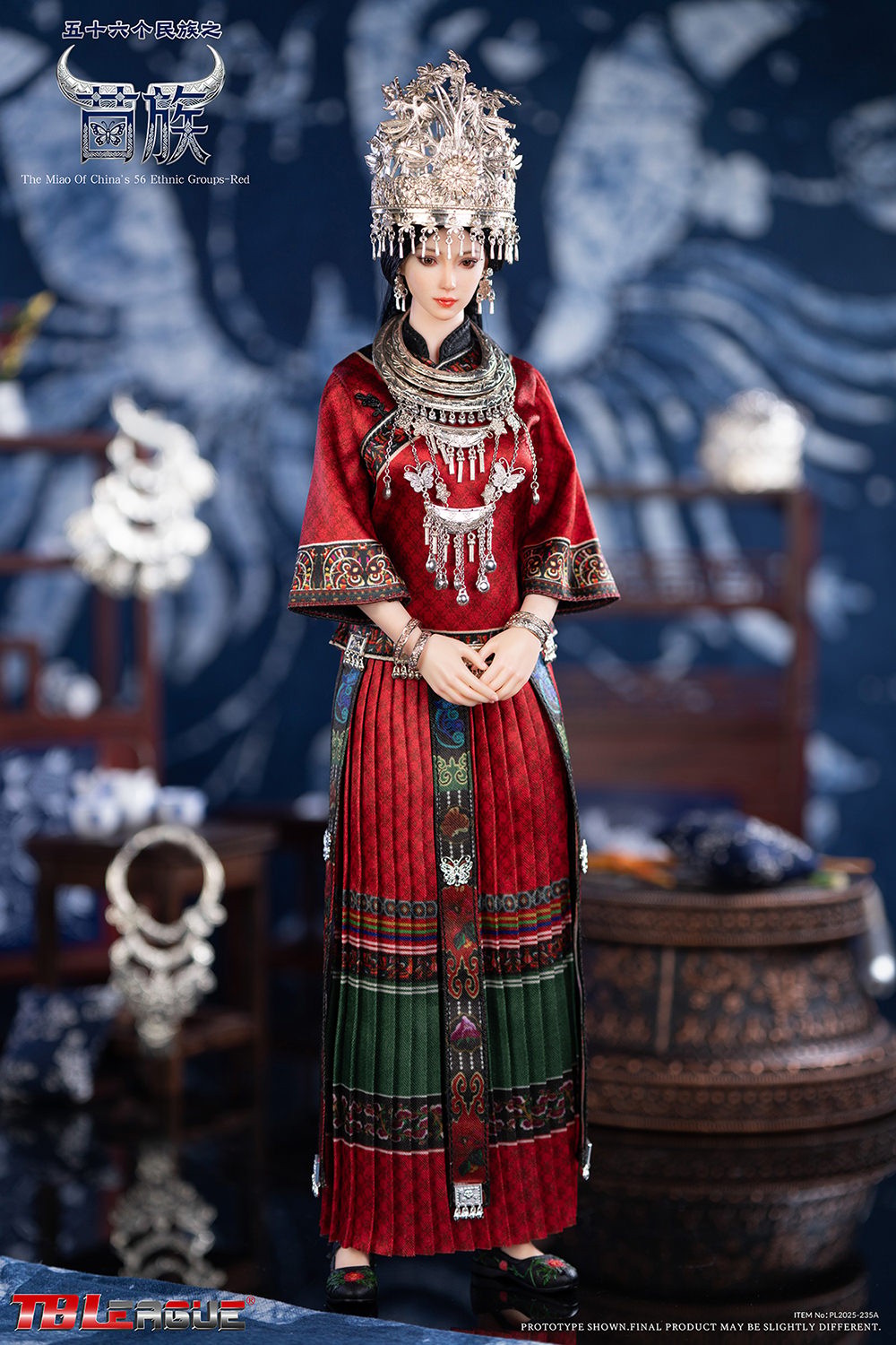 TBLeague The Miao of China’s 56 Ethnic Groups (Red) Sixth Scale Figure  (Prototype Shown) View 7