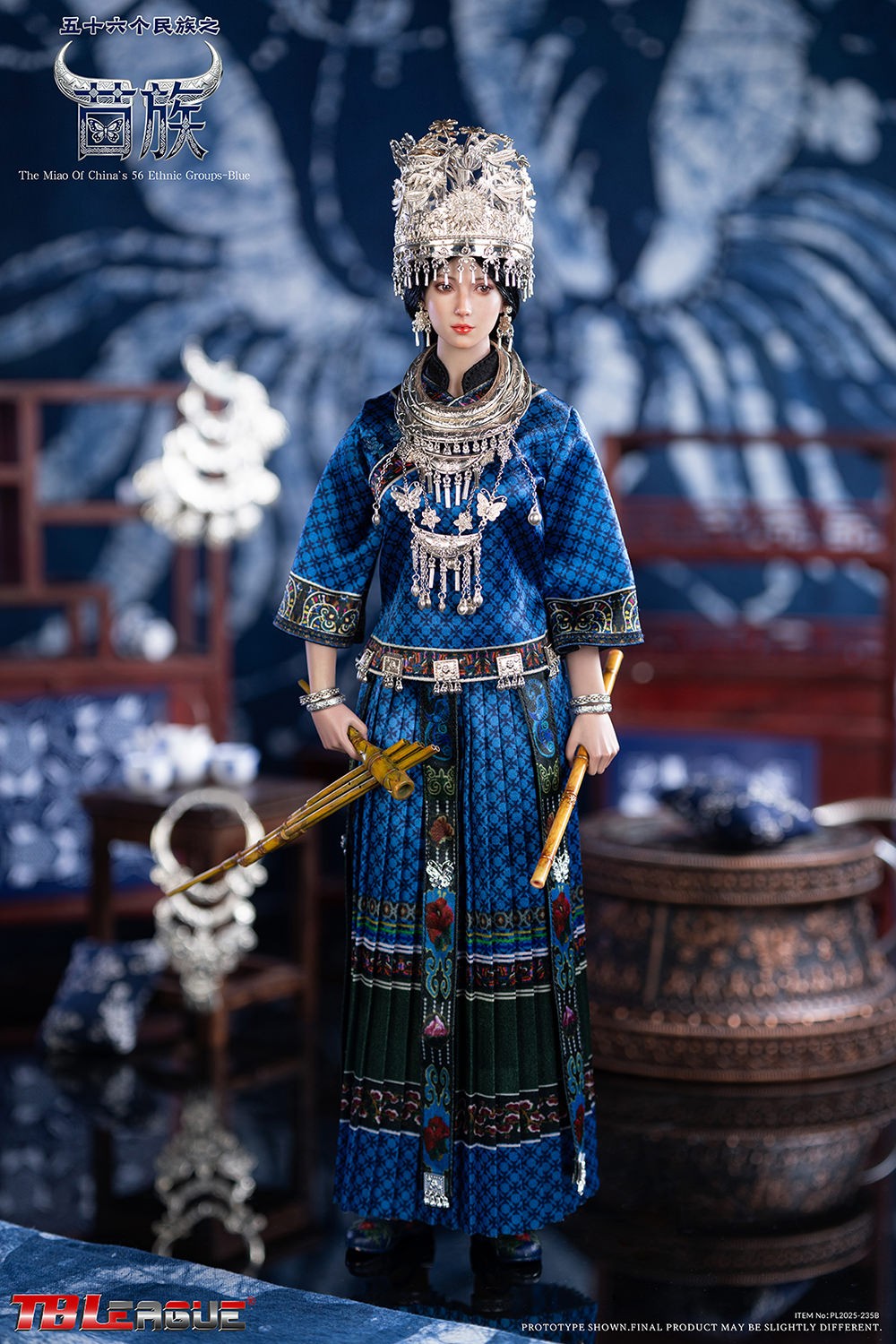 TBLeague The Miao of China’s 56 Ethnic Groups (Blue) Sixth Scale Figure  (Prototype Shown) View 6