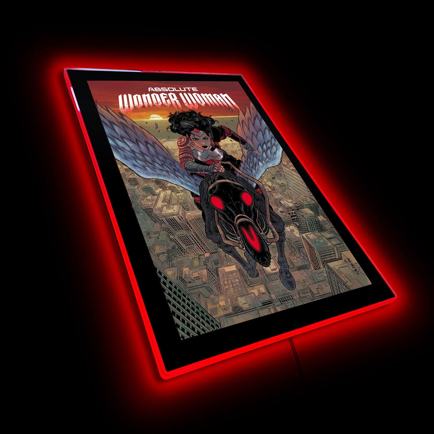 DC Comics Absolute Wonder Woman LED Poster (Large) Wall Light  (Prototype Shown) View 3