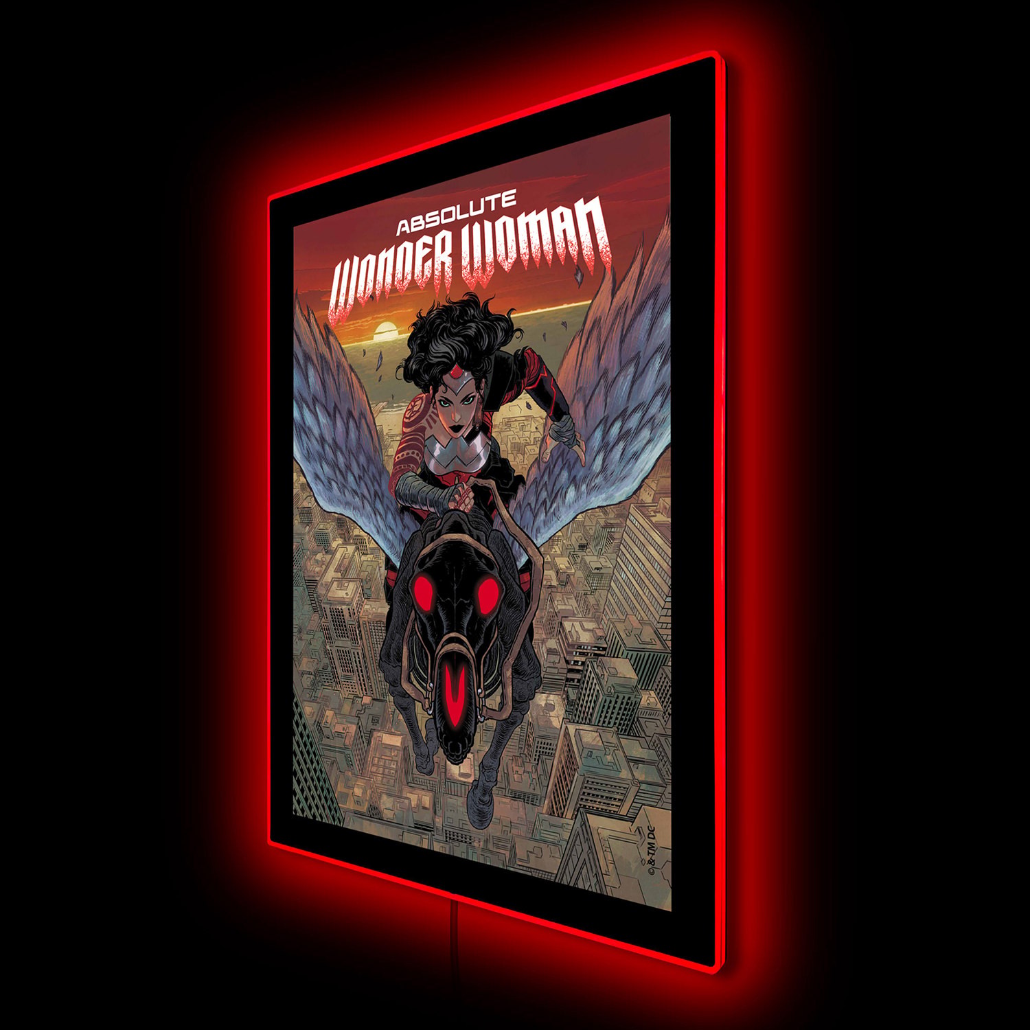 DC Comics Absolute Wonder Woman LED Poster (Large) Wall Light  (Prototype Shown) View 4
