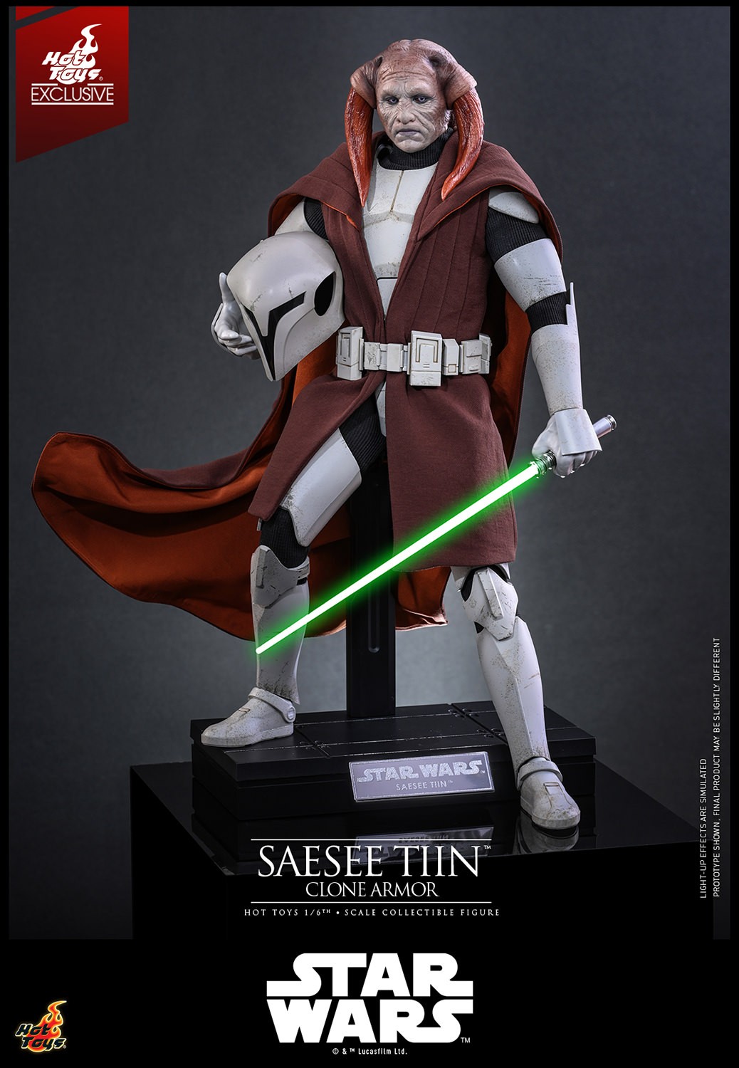 Star Wars Saesee Tiin™ (Clone Armor) Sixth Scale Figure  (Prototype Shown) View 3