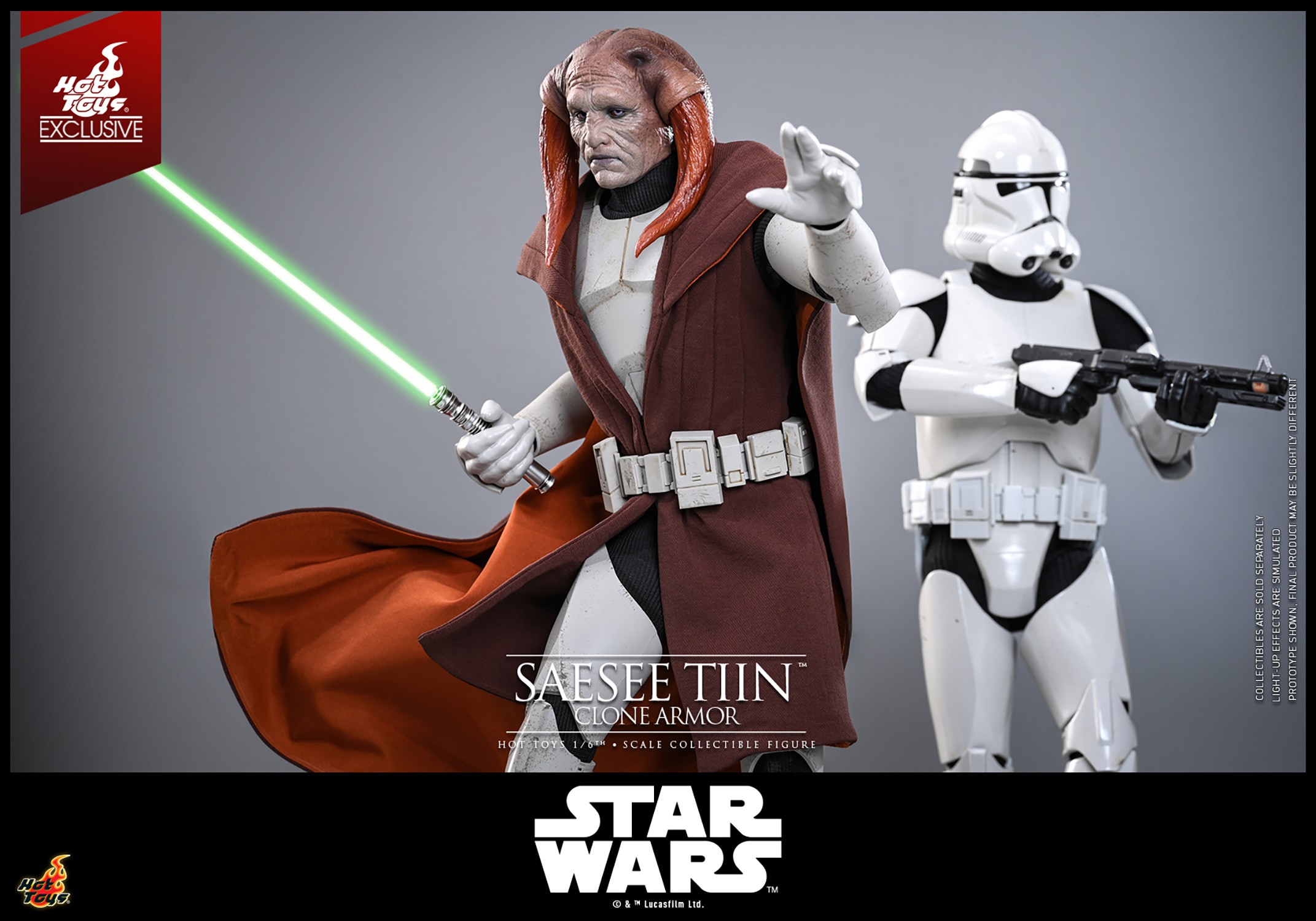 Star Wars Saesee Tiin™ (Clone Armor) Sixth Scale Figure  (Prototype Shown) View 16