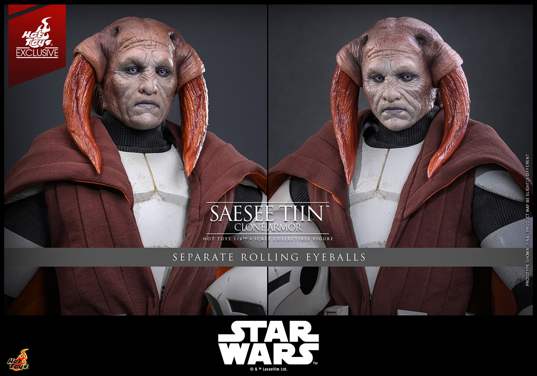 Star Wars Saesee Tiin™ (Clone Armor) Sixth Scale Figure  (Prototype Shown) View 18
