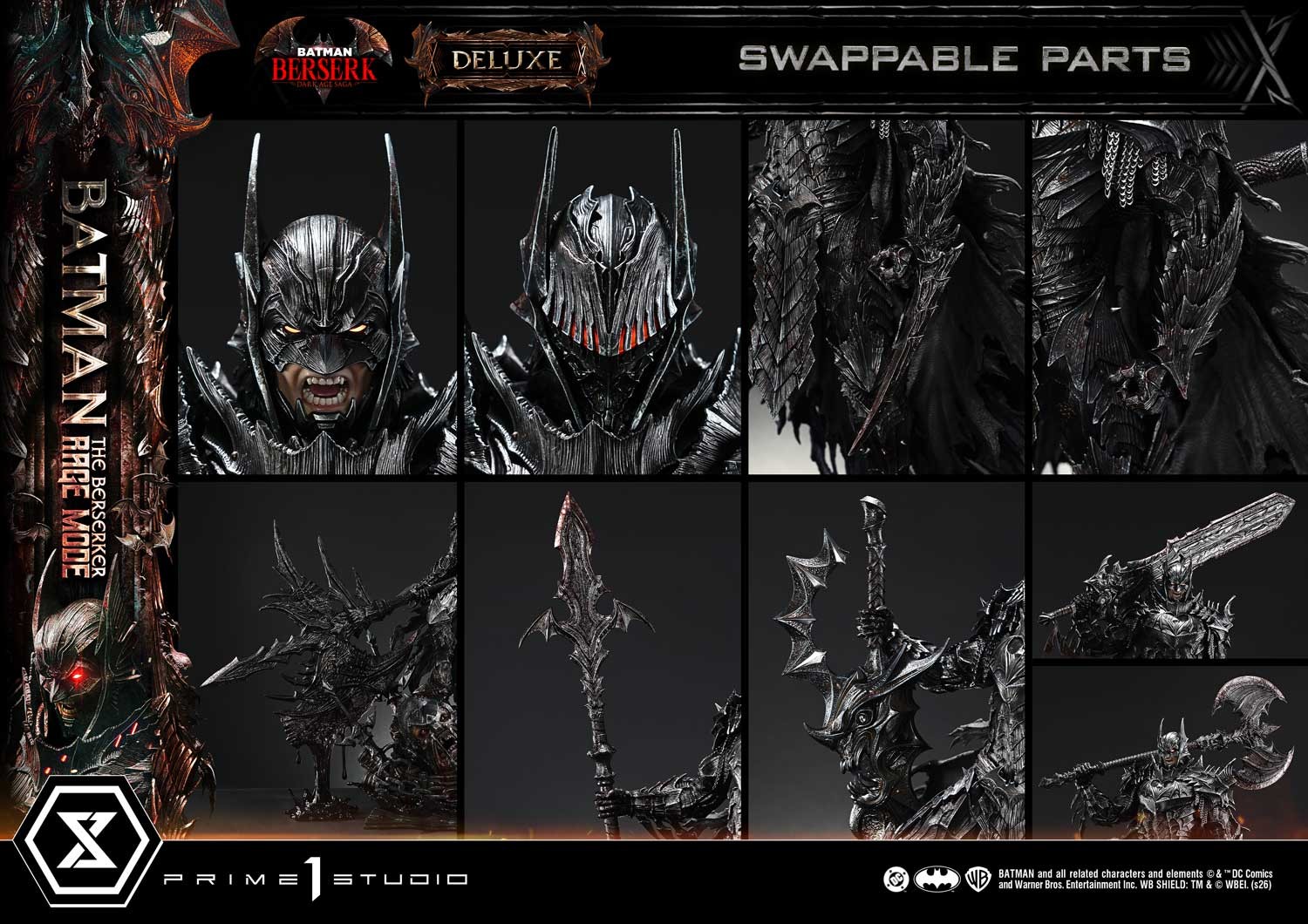 DC Comics Batman: The Berserker Rage Mode (Deluxe Version) Quarter Scale Statue  (Prototype Shown) View 6