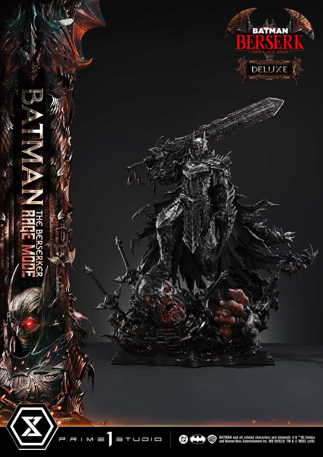 DC Comics Batman: The Berserker Rage Mode (Deluxe Bonus Version) Quarter Scale Statue  (Prototype Shown) View 9