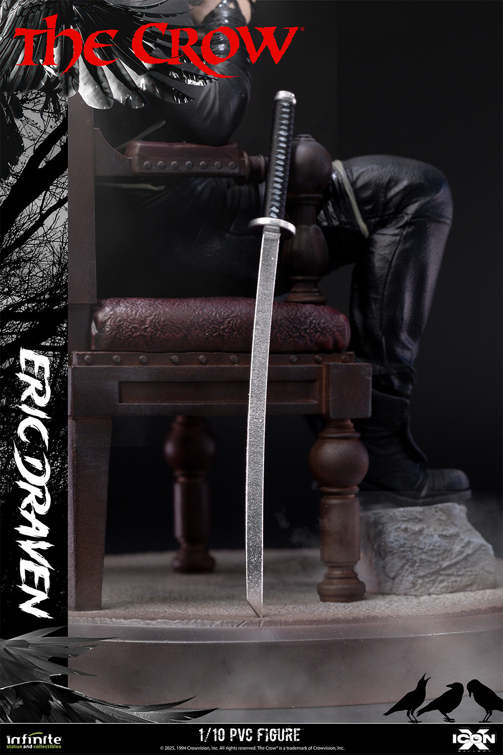 The Crow Eric Draven PVC Figure  (Prototype Shown) View 10