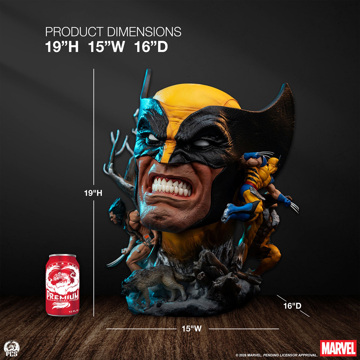 Wolverine Fine Art Bust by PCS | Sideshow Collectibles