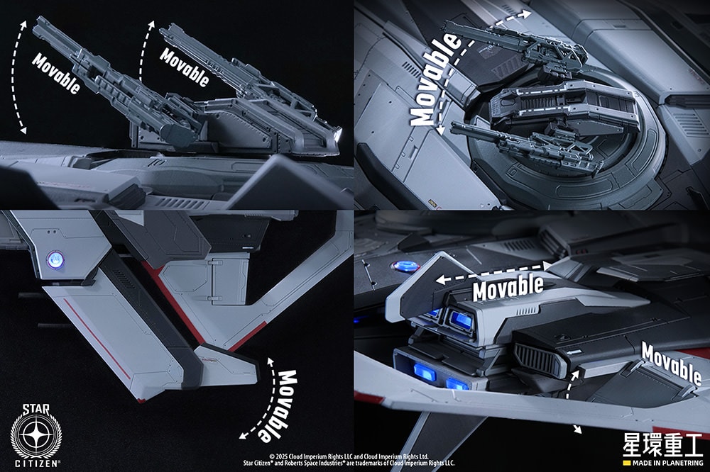 Star Citizen Anvil F8C Lightning (Pre-Assembled Finished Model Version) Model Kit  (Prototype Shown) View 7