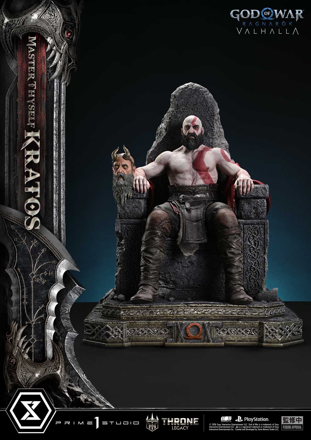 God of War Master Thyself Kratos 1:3 Scale Statue  (Prototype Shown) View 8