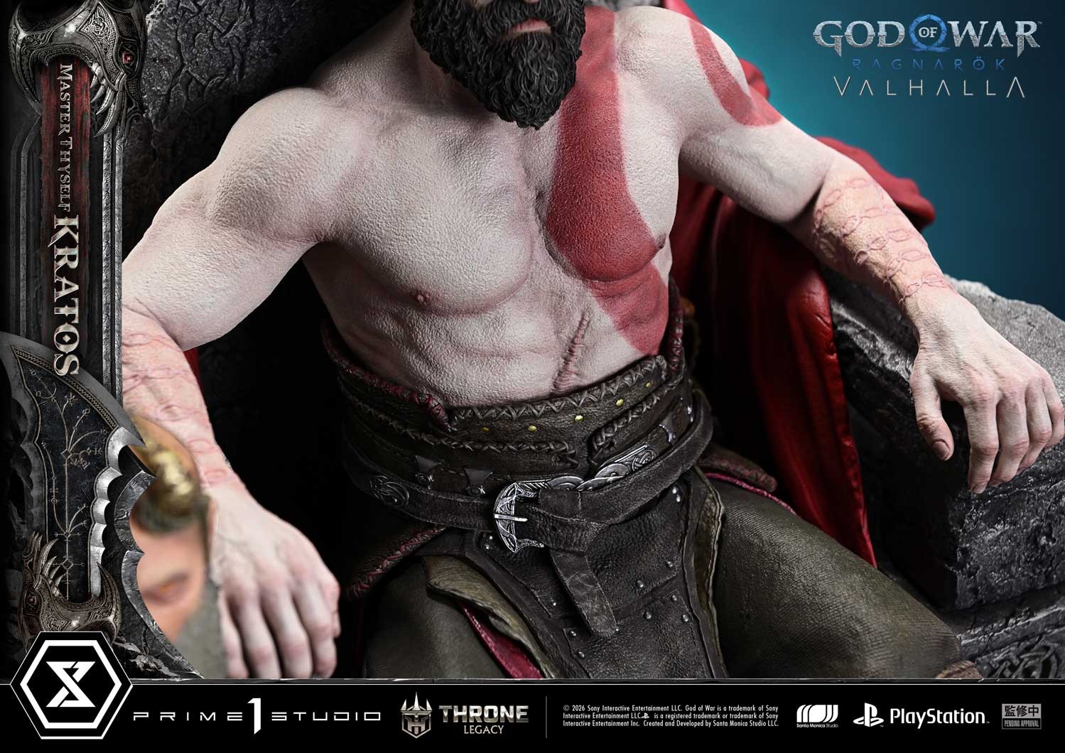 God of War Master Thyself Kratos 1:3 Scale Statue  (Prototype Shown) View 13