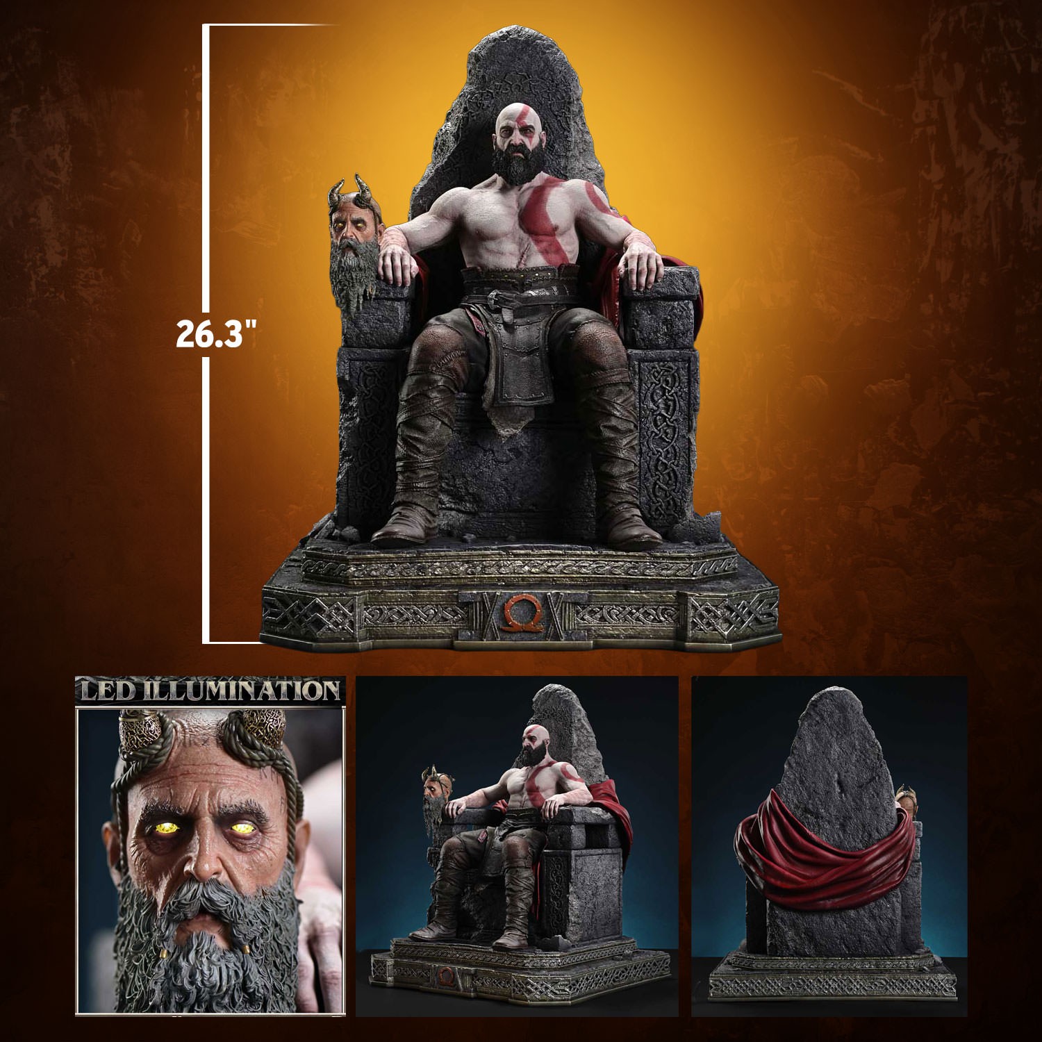 God of War Master Thyself Kratos 1:3 Scale Statue  (Prototype Shown) View 2