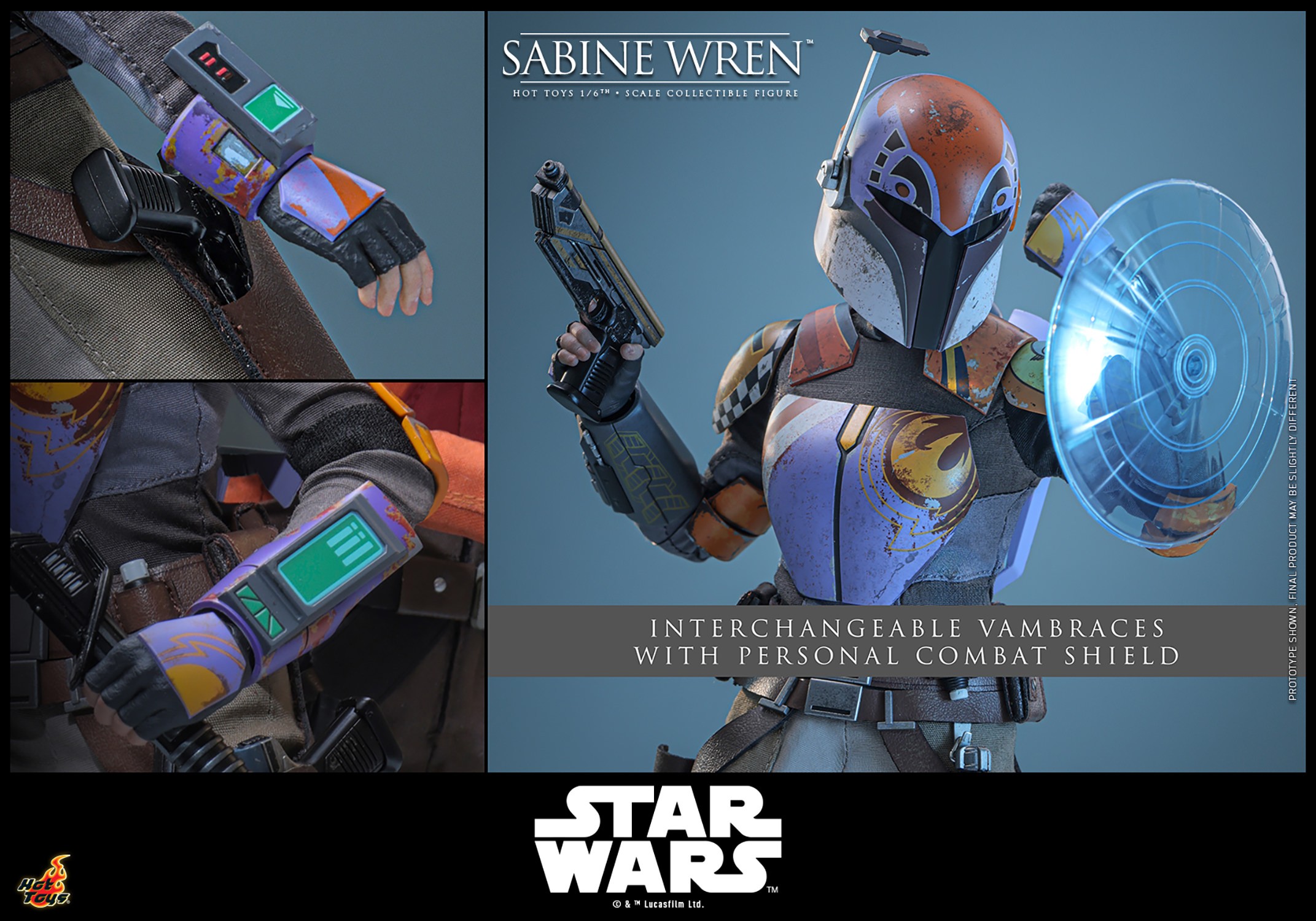 Star Wars Sabine Wren™ Sixth Scale Figure  (Prototype Shown) View 19